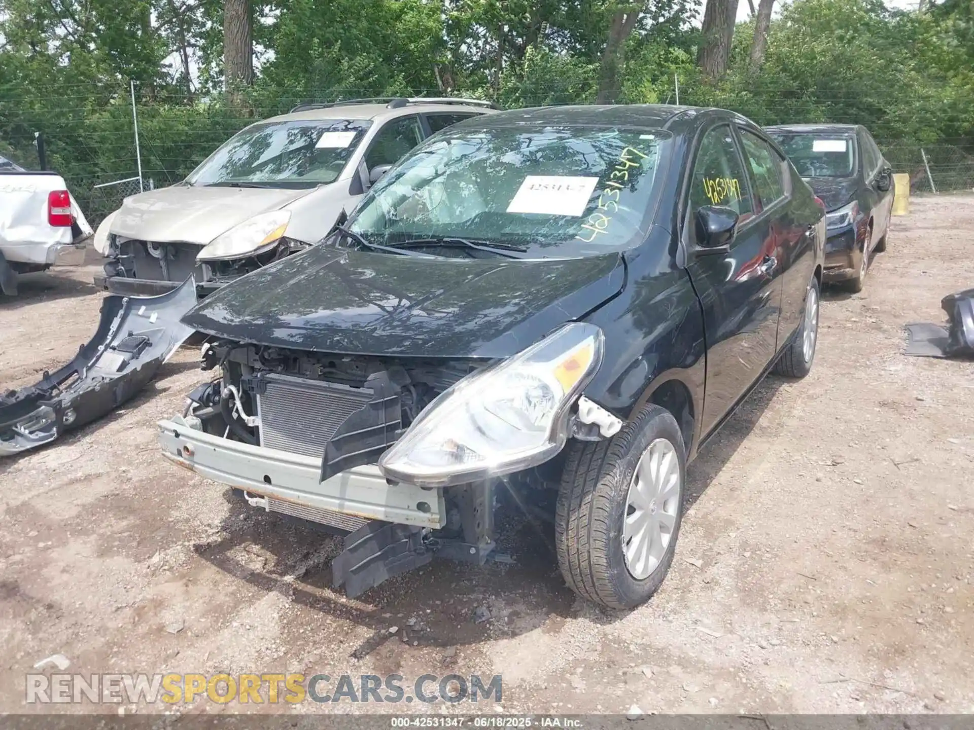 2 Фотография поврежденного автомобиля 3N1CN7AP7KL878648 NISSAN VERSA 2019