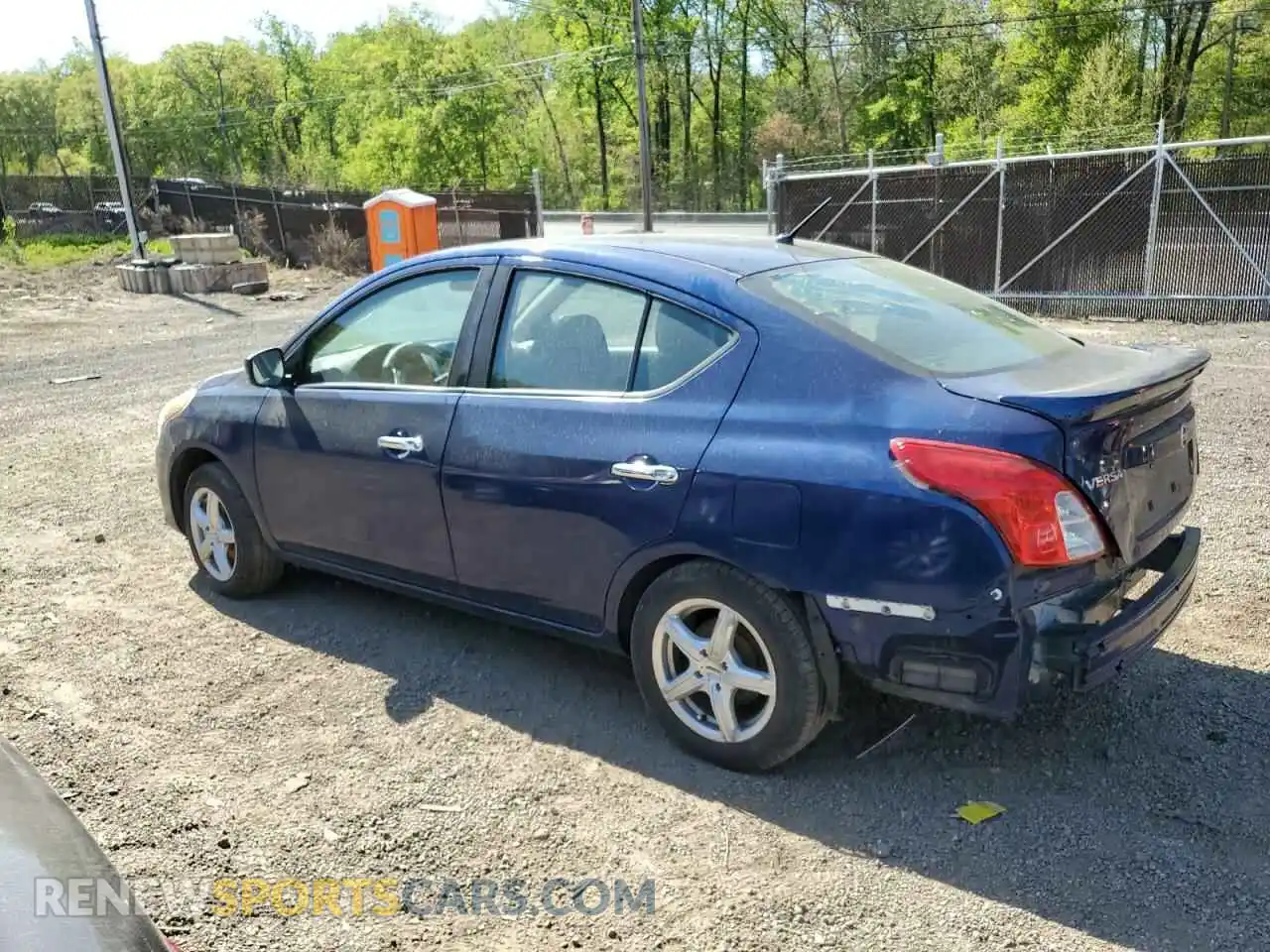 2 Photograph of a damaged car 3N1CN7AP8KL845741 NISSAN VERSA 2019