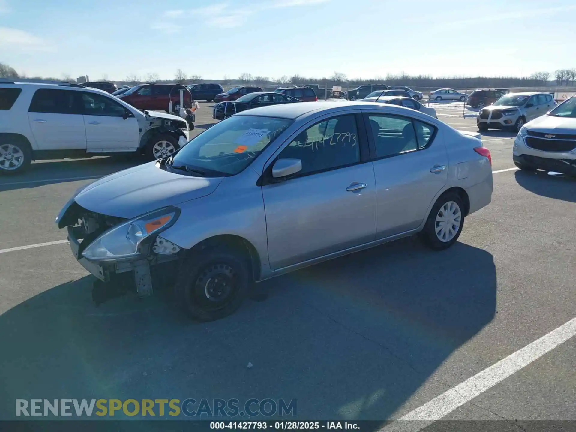 2 Photograph of a damaged car 3N1CN7AP8KL863446 NISSAN VERSA 2019