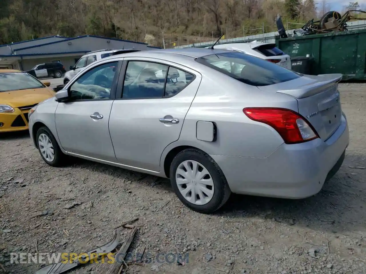 2 Photograph of a damaged car 3N1CN7AP8KL865472 NISSAN VERSA 2019