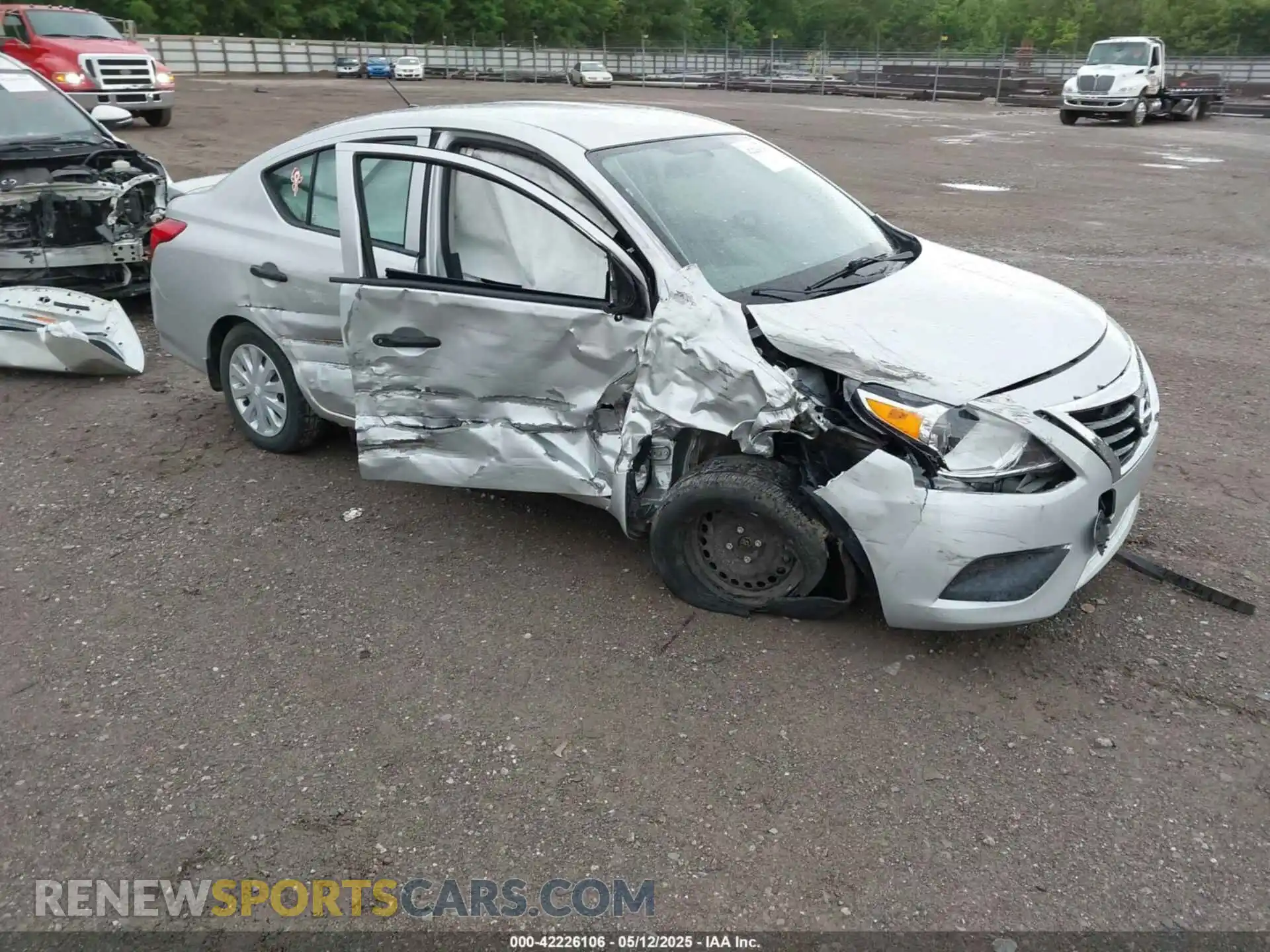 1 Photograph of a damaged car 3N1CN7AP9KL811257 NISSAN VERSA 2019