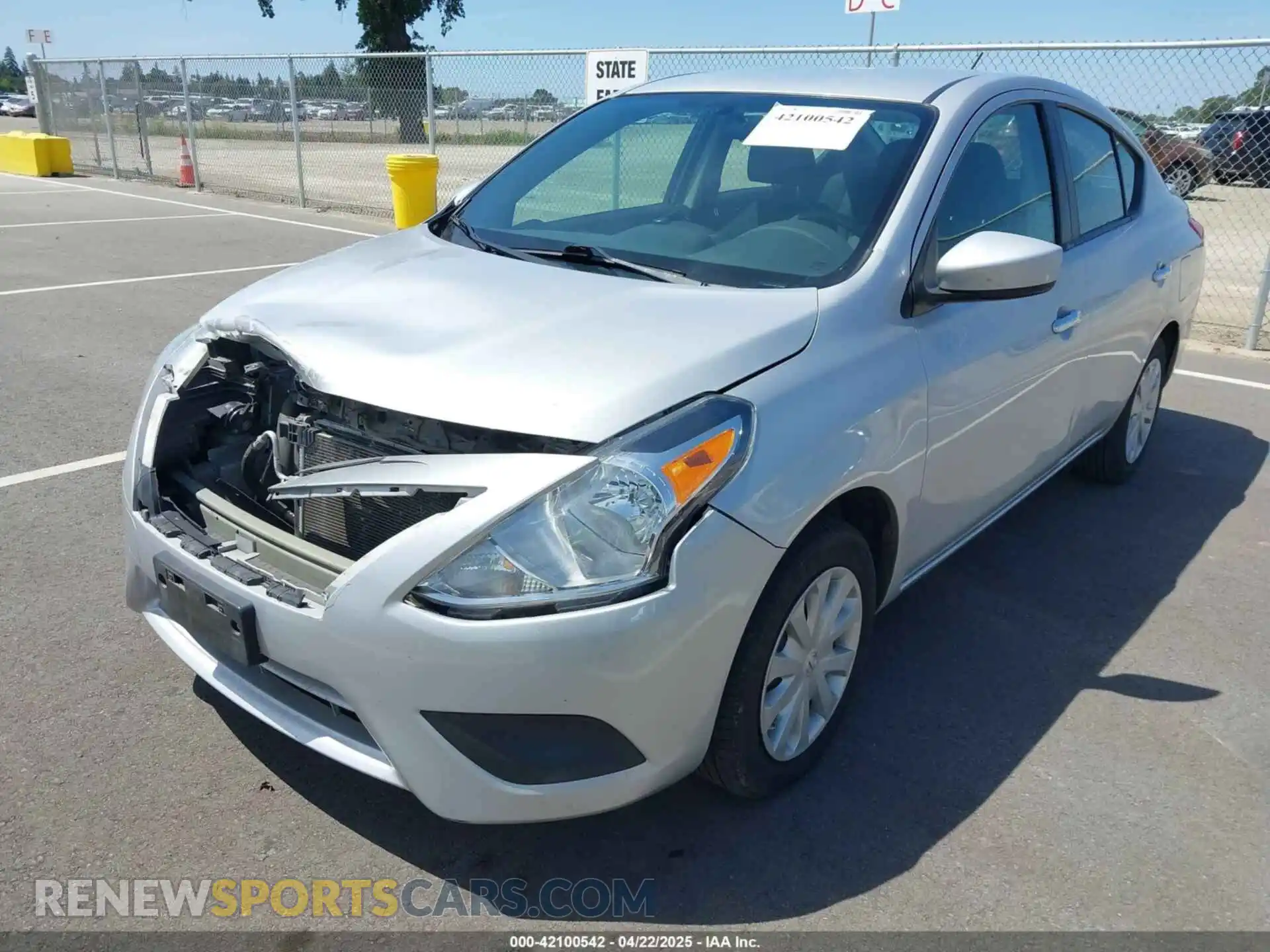 2 Photograph of a damaged car 3N1CN7AP9KL867893 NISSAN VERSA 2019