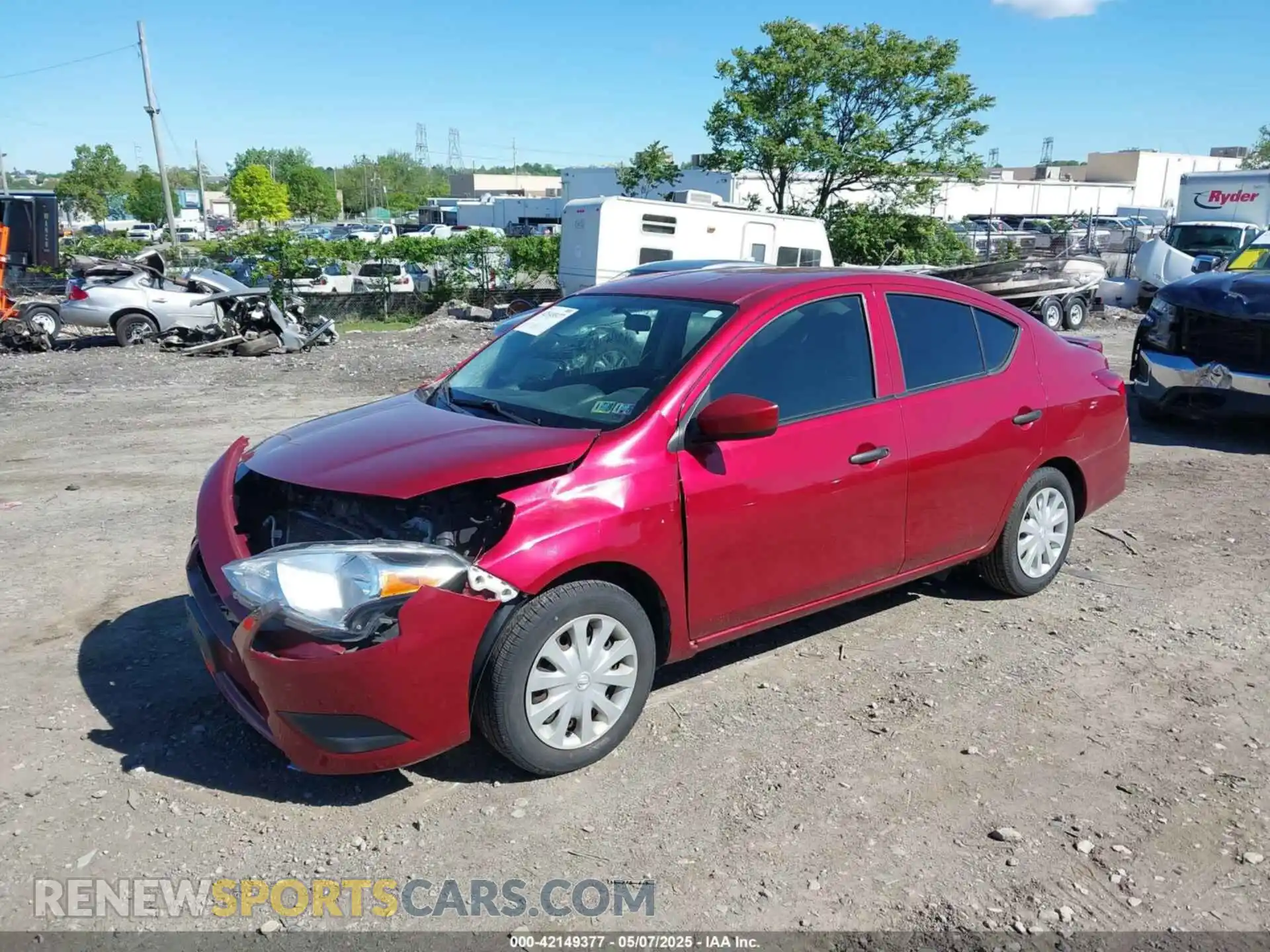 2 Photograph of a damaged car 3N1CN7APXKL820162 NISSAN VERSA 2019