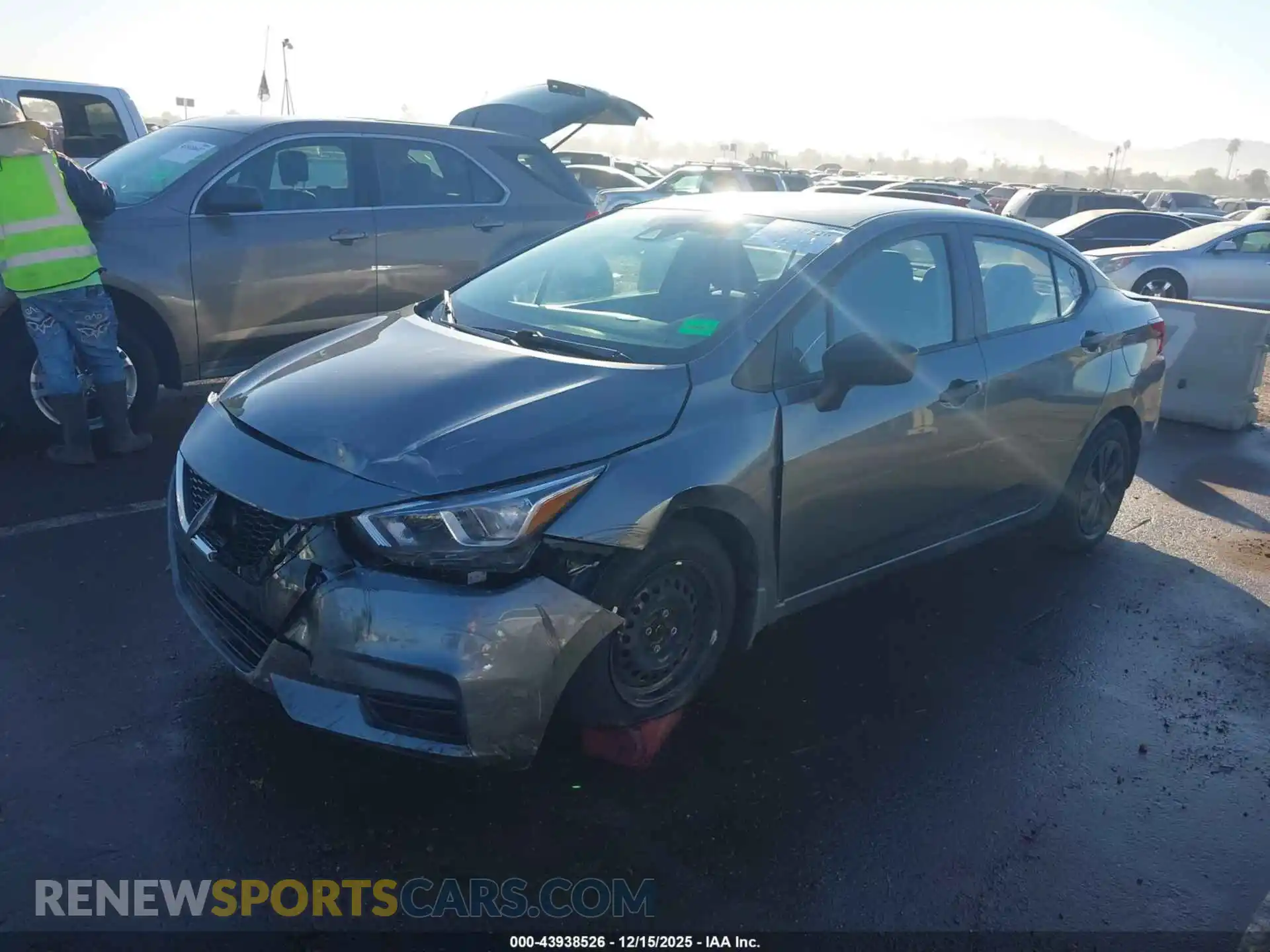 2 Photograph of a damaged car 3N1CN8BV9ML881668 NISSAN VERSA 2021
