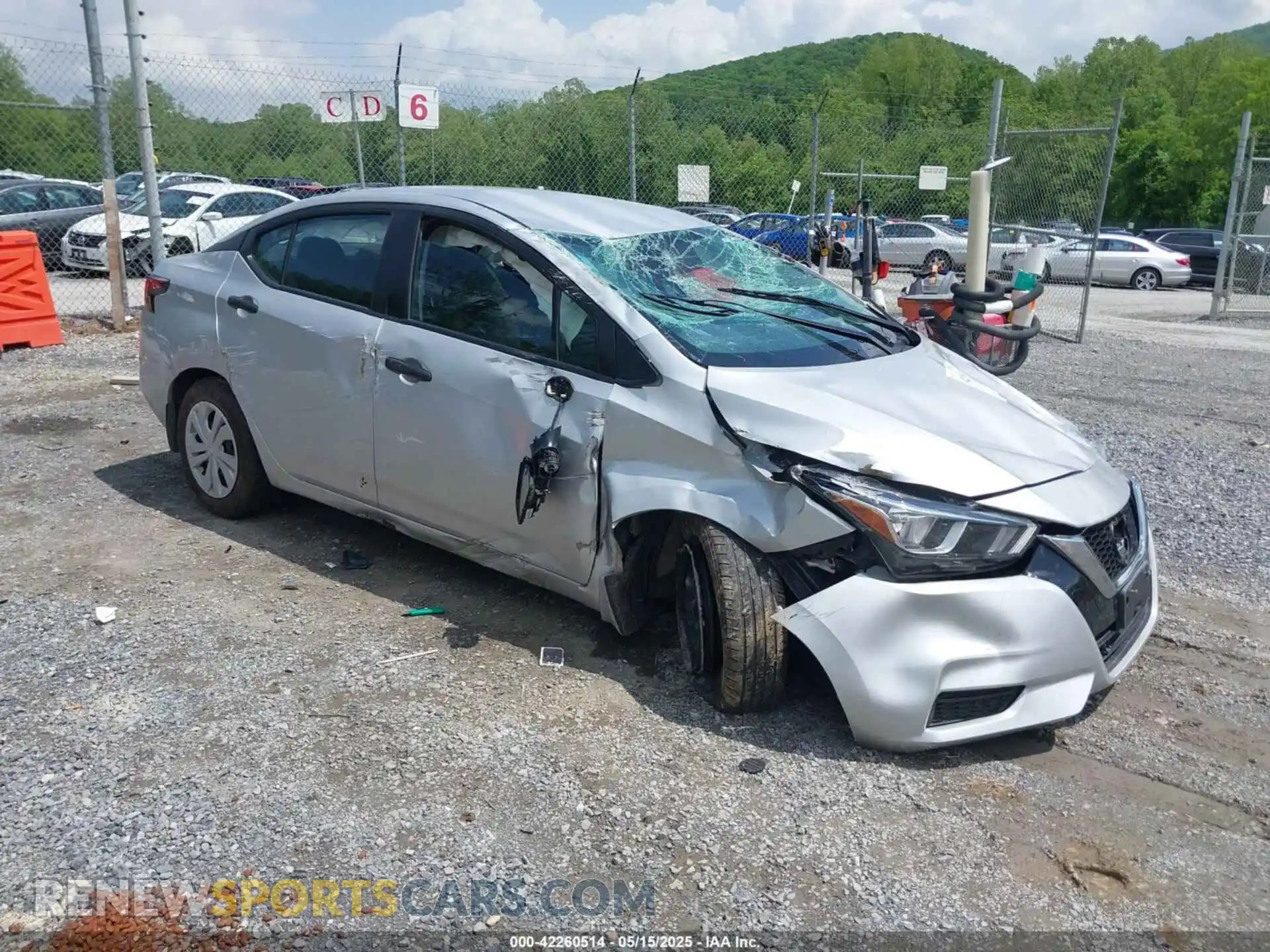 1 Photograph of a damaged car 3N1CN8DV2ML920730 NISSAN VERSA 2021