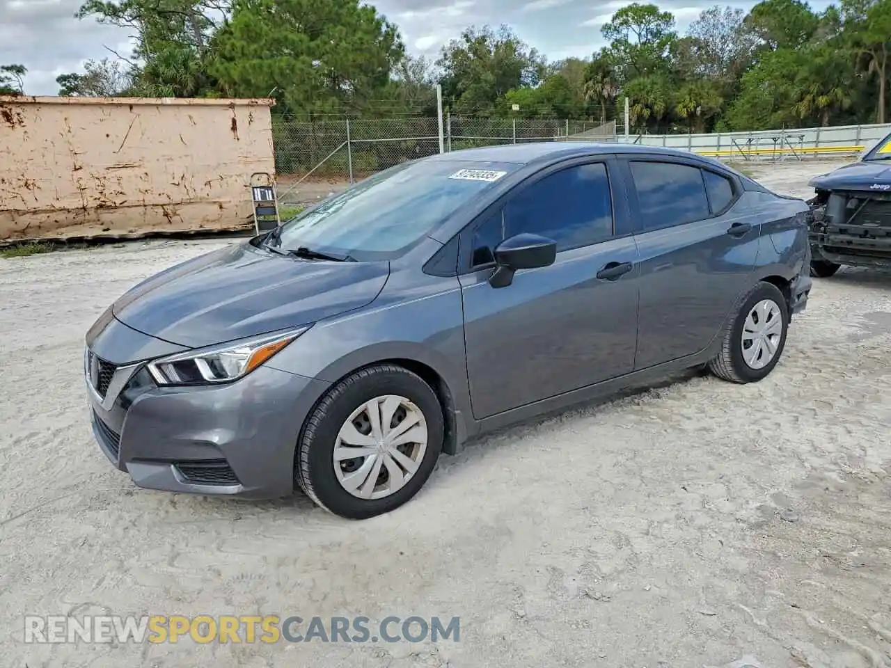 1 Photograph of a damaged car 3N1CN8DV2ML921621 NISSAN VERSA 2021