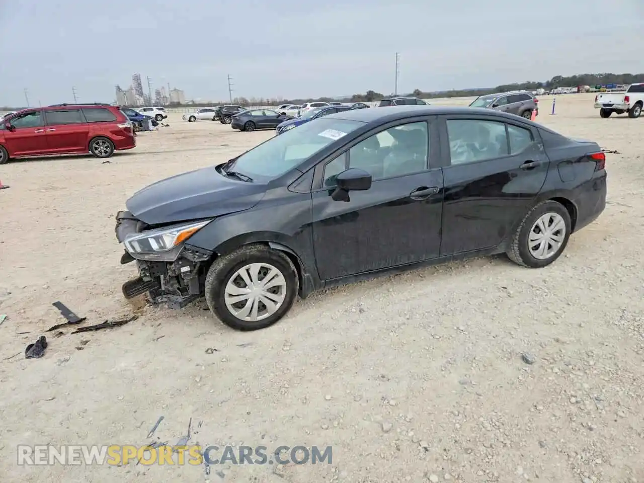 1 Photograph of a damaged car 3N1CN8DV3ML812455 NISSAN VERSA 2021