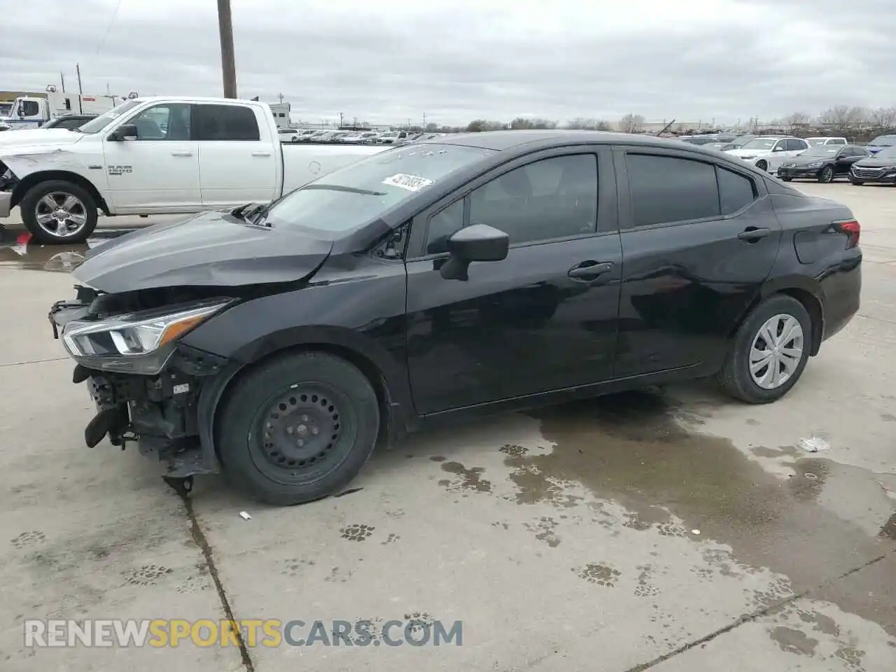 1 Photograph of a damaged car 3N1CN8DV3ML821771 NISSAN VERSA 2021