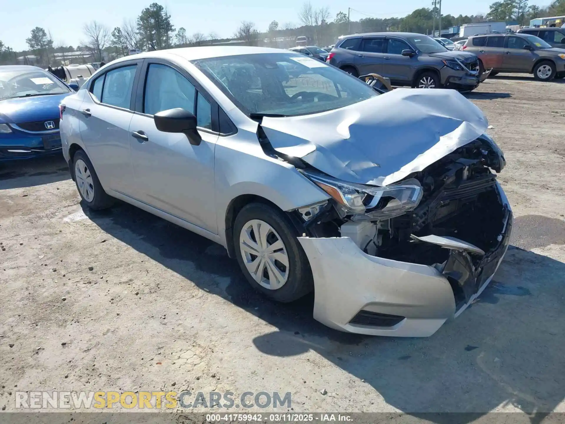 1 fotografías del automóvil dañado 3N1CN8DV6ML807301 NISSAN VERSA 2021