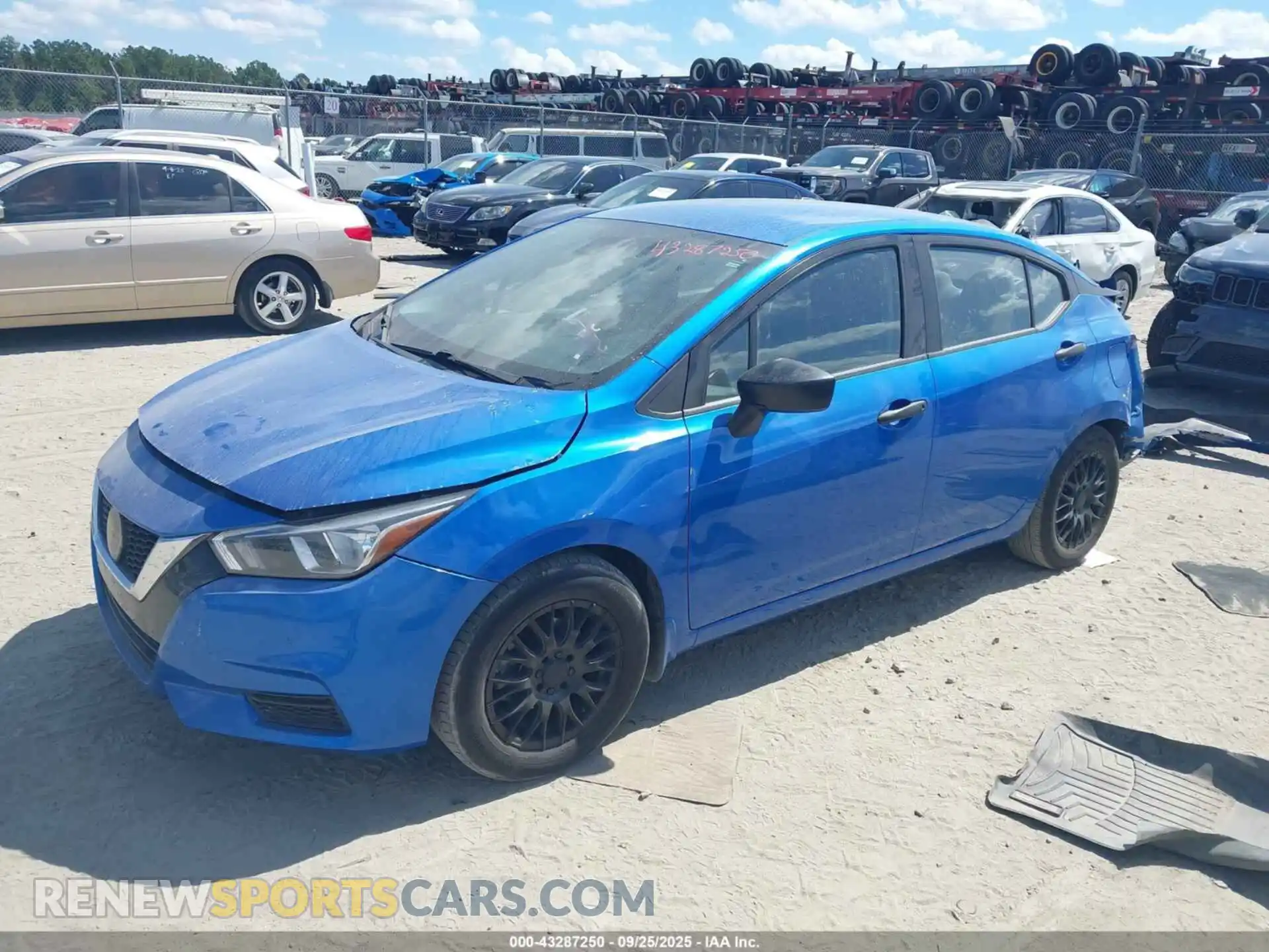 2 Photograph of a damaged car 3N1CN8DV6ML809193 NISSAN VERSA 2021