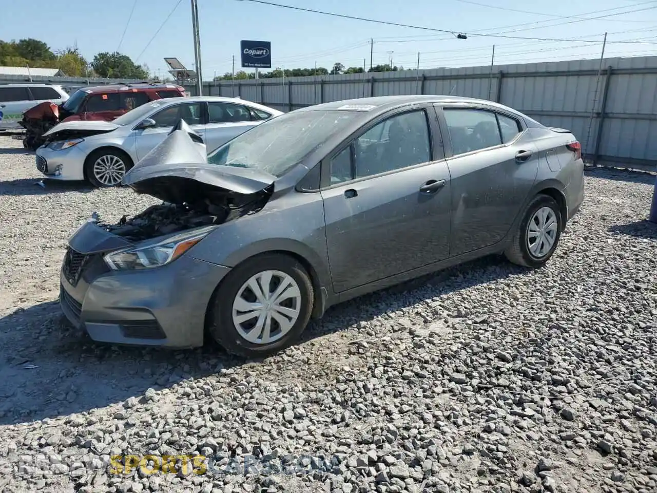 1 Photograph of a damaged car 3N1CN8DV6ML855963 NISSAN VERSA 2021