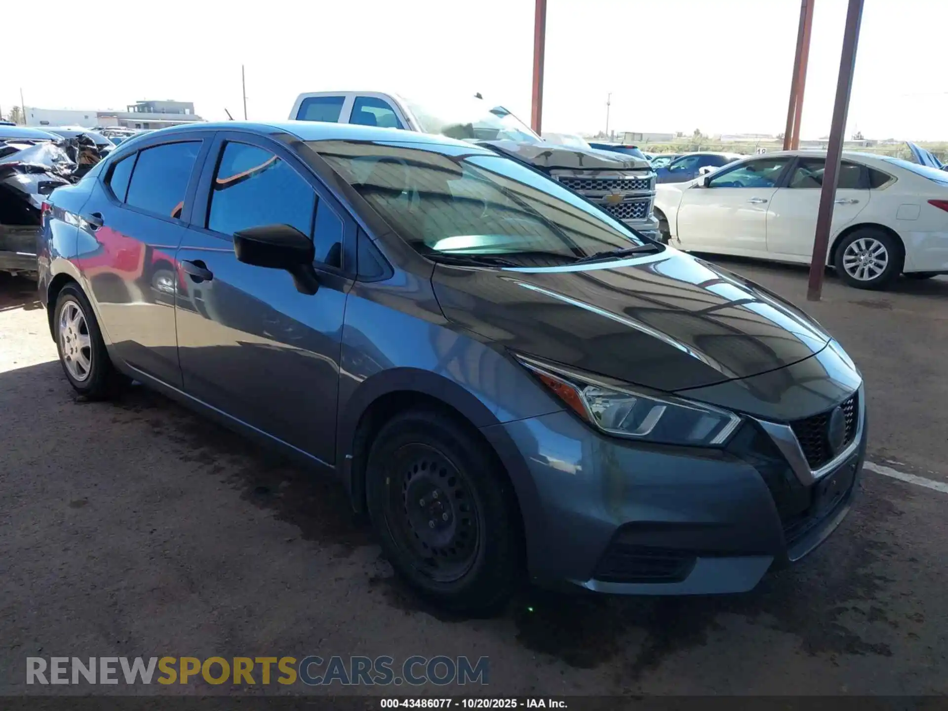 1 Photograph of a damaged car 3N1CN8DV6ML859642 NISSAN VERSA 2021