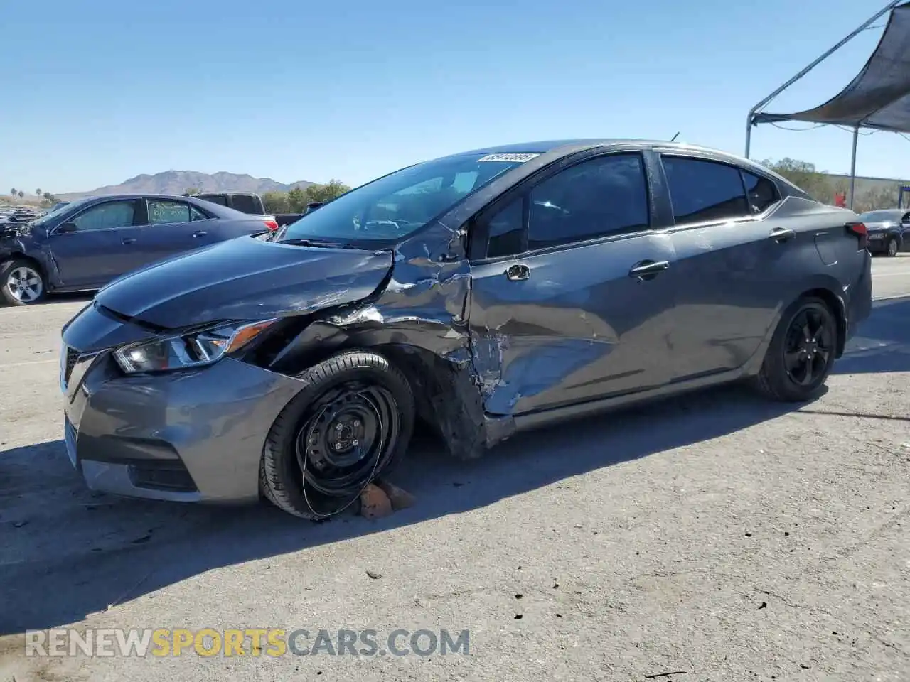 1 Photograph of a damaged car 3N1CN8DV6ML922058 NISSAN VERSA 2021
