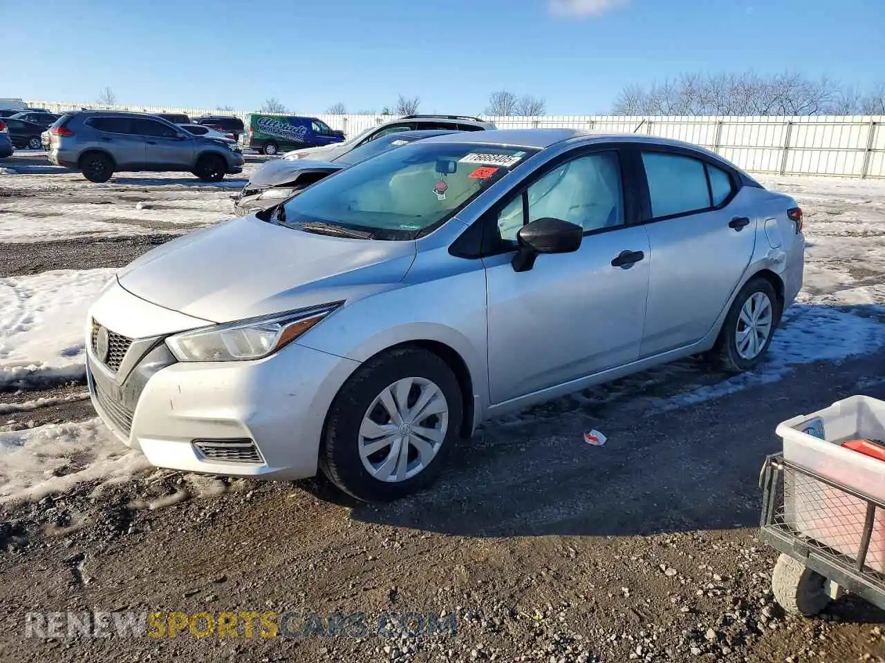 1 Photograph of a damaged car 3N1CN8DV7ML858063 NISSAN VERSA 2021