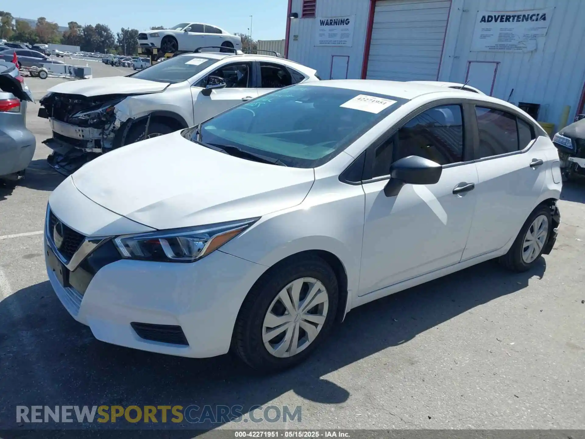 2 Photograph of a damaged car 3N1CN8DV7ML858743 NISSAN VERSA 2021
