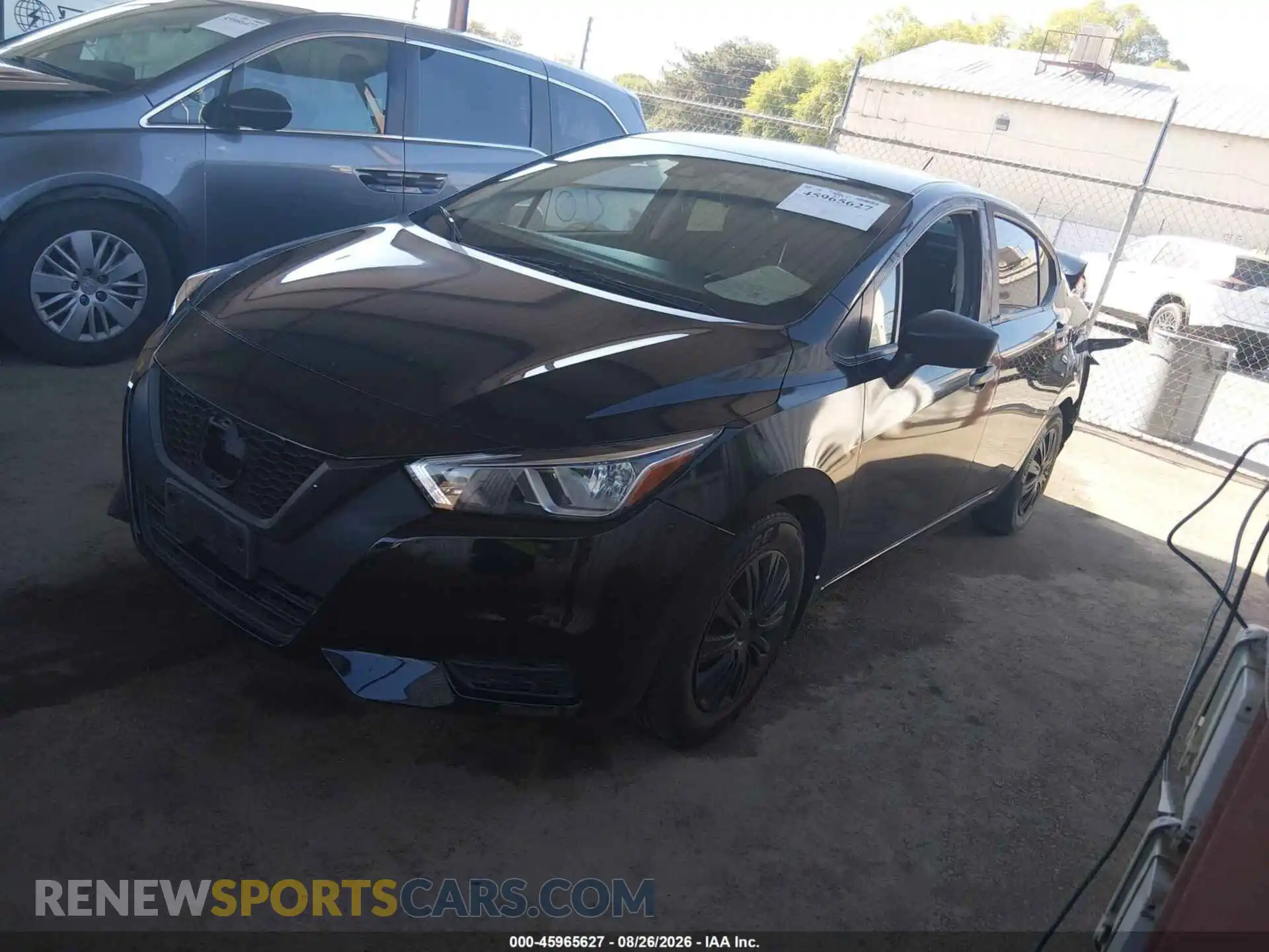 2 fotografías del automóvil dañado 3N1CN8DV7ML922408 NISSAN VERSA 2021