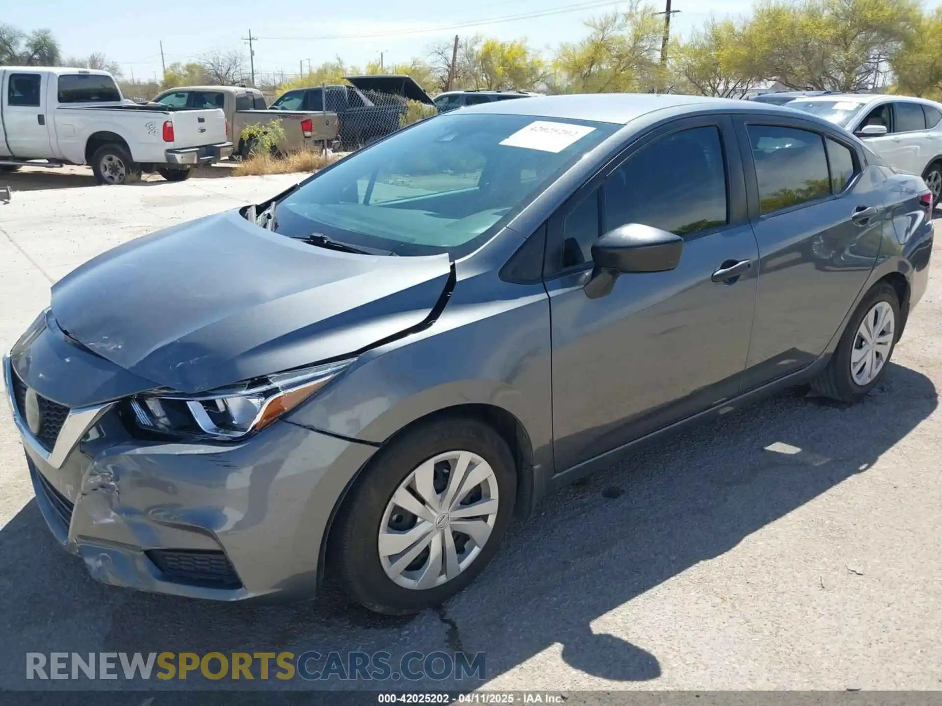 2 Photograph of a damaged car 3N1CN8DV8ML814055 NISSAN VERSA 2021