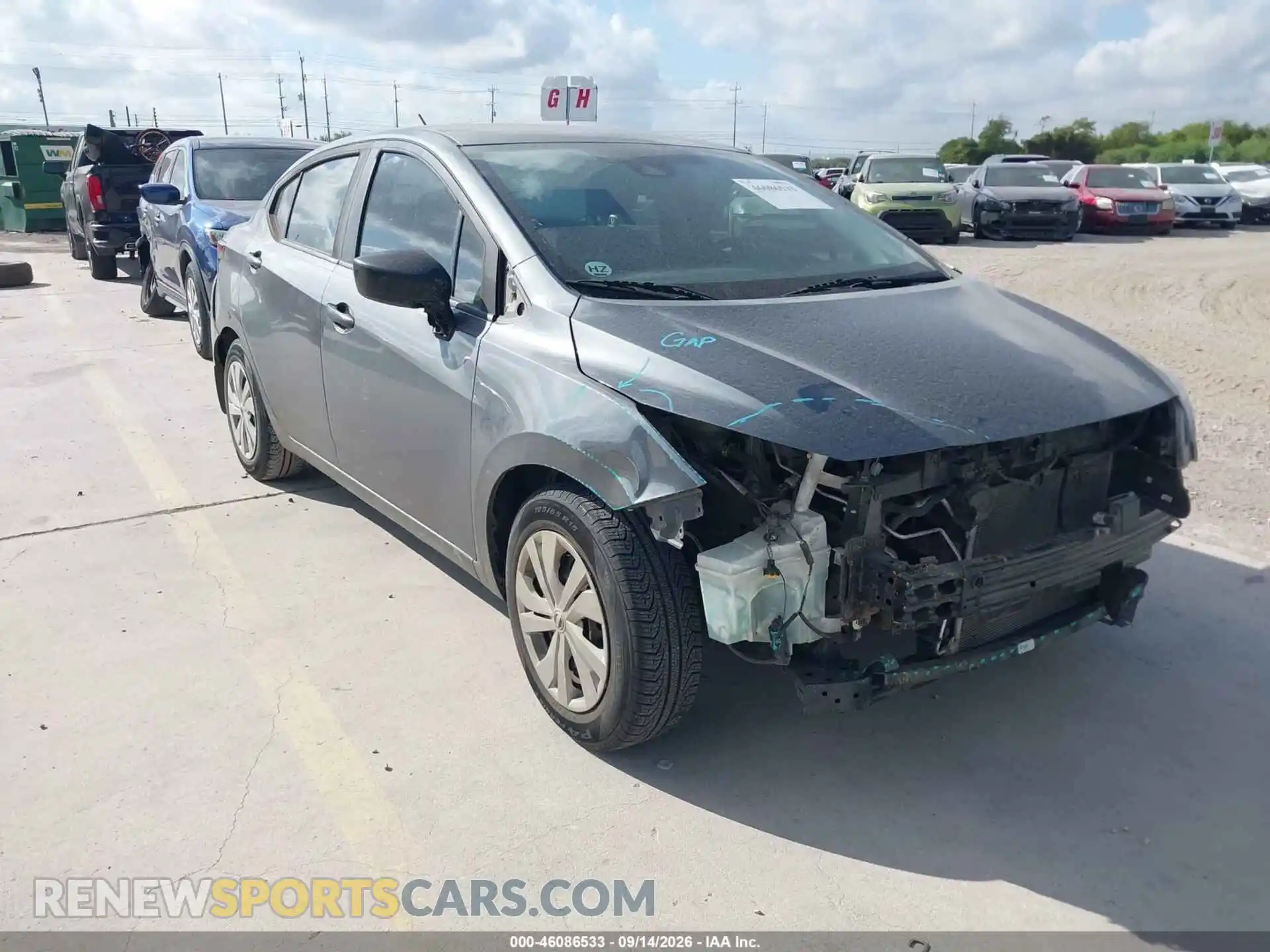 1 Photograph of a damaged car 3N1CN8DV8ML879875 NISSAN VERSA 2021