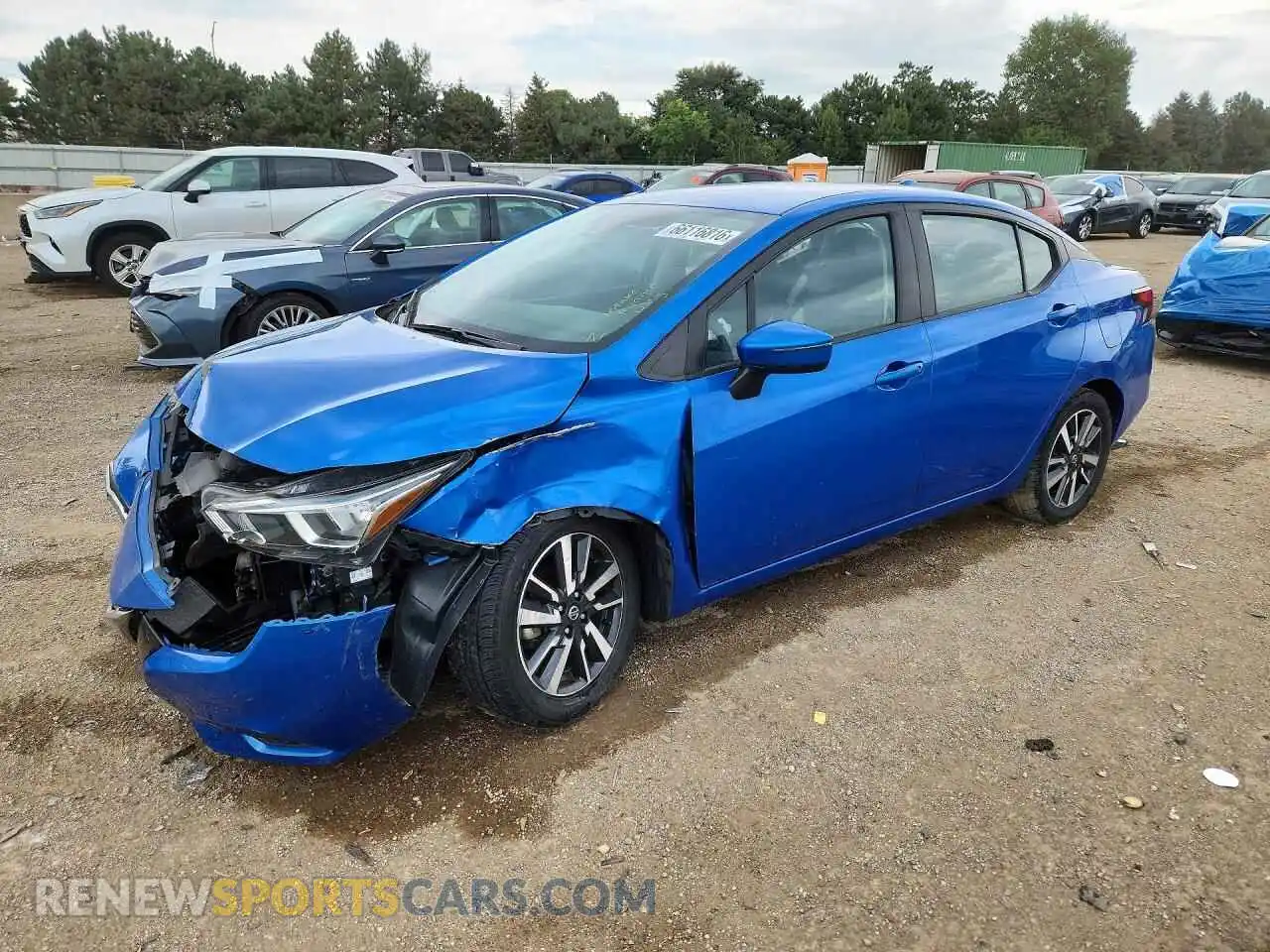1 Photograph of a damaged car 3N1CN8EV0ML808328 NISSAN VERSA 2021