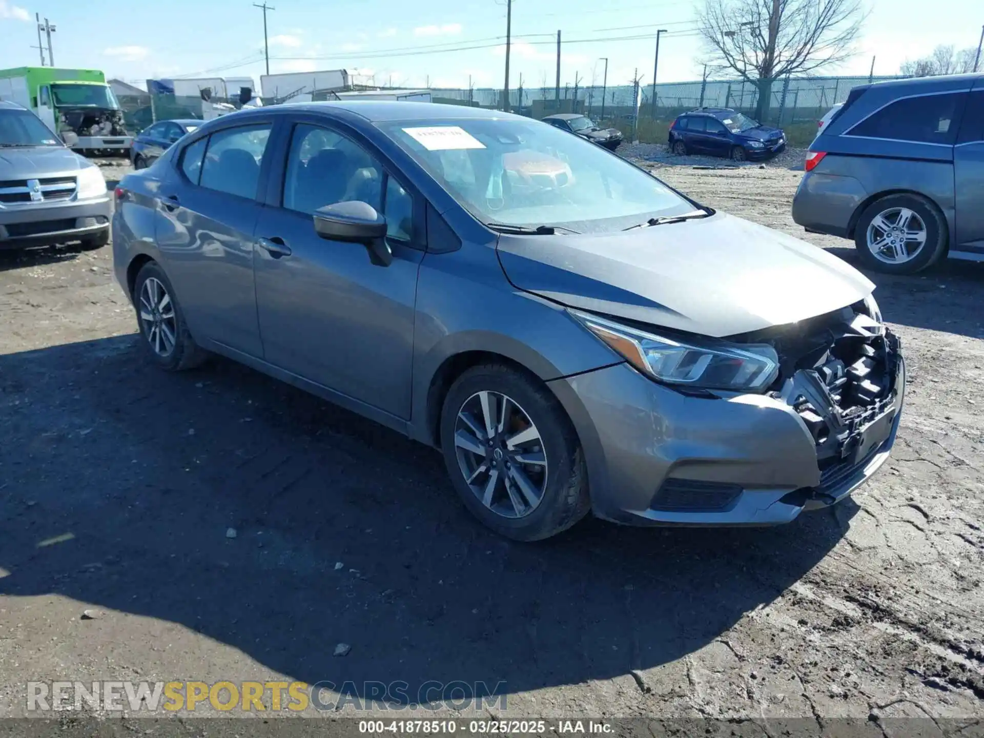 1 Photograph of a damaged car 3N1CN8EV0ML819040 NISSAN VERSA 2021