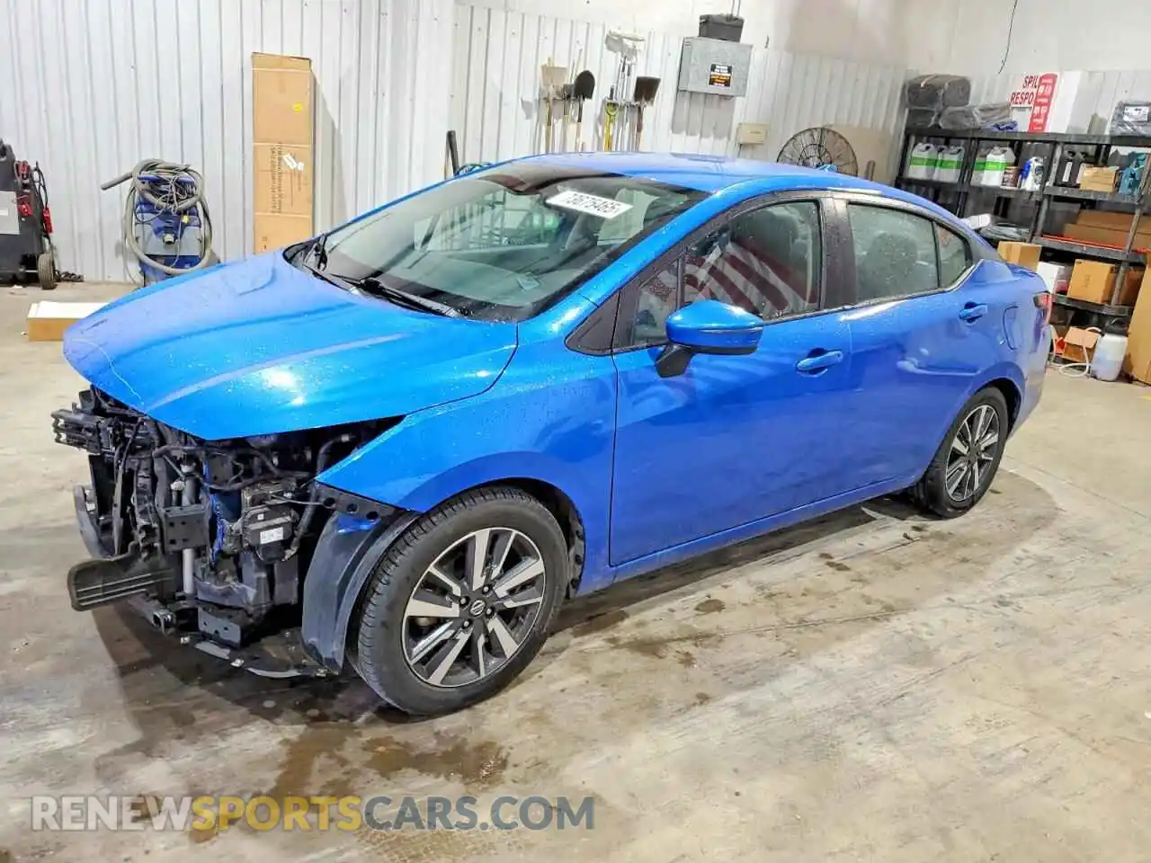 1 Photograph of a damaged car 3N1CN8EV0ML826814 NISSAN VERSA 2021