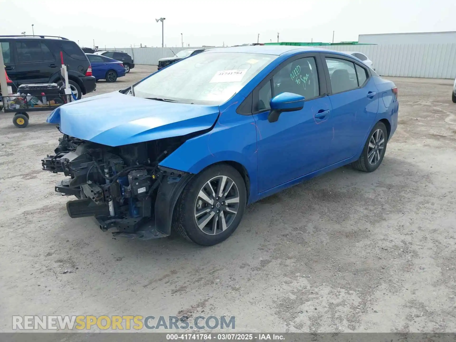 2 Photograph of a damaged car 3N1CN8EV0ML872935 NISSAN VERSA 2021