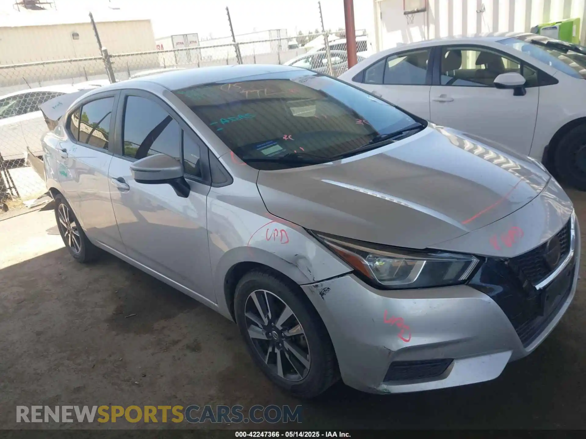 1 Photograph of a damaged car 3N1CN8EV0ML878735 NISSAN VERSA 2021
