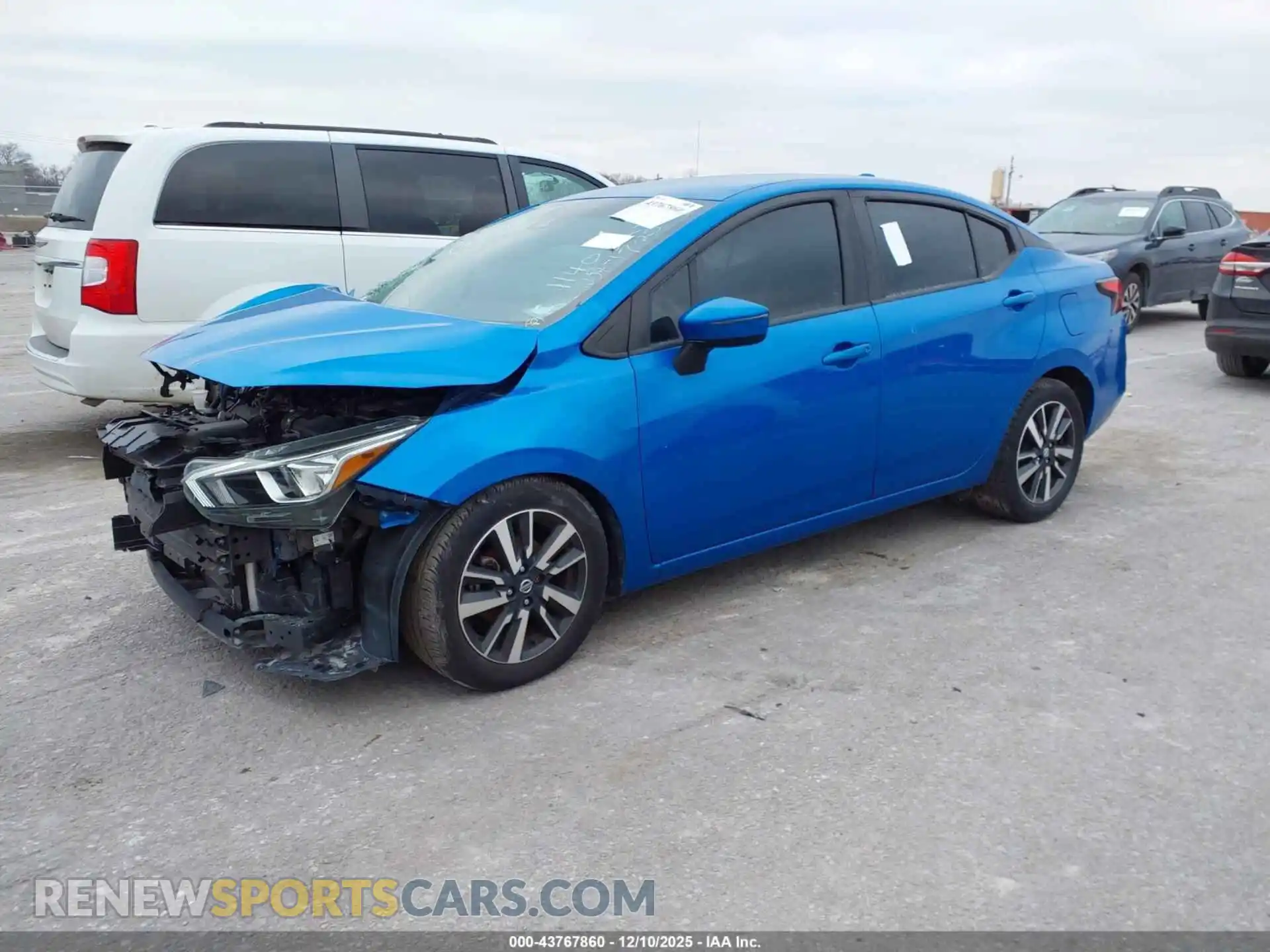 2 Photograph of a damaged car 3N1CN8EV1ML808130 NISSAN VERSA 2021