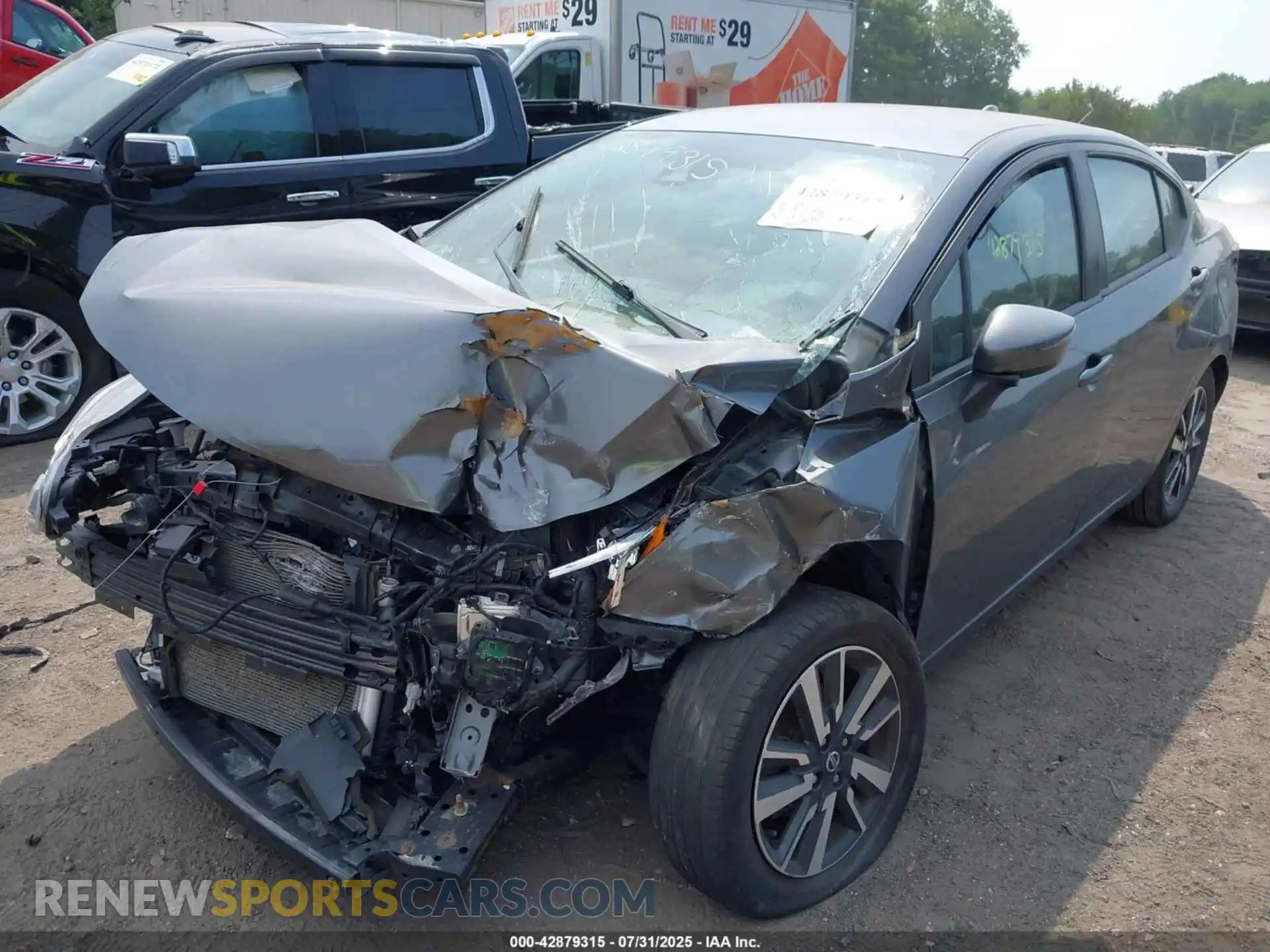 2 Photograph of a damaged car 3N1CN8EV1ML830953 NISSAN VERSA 2021