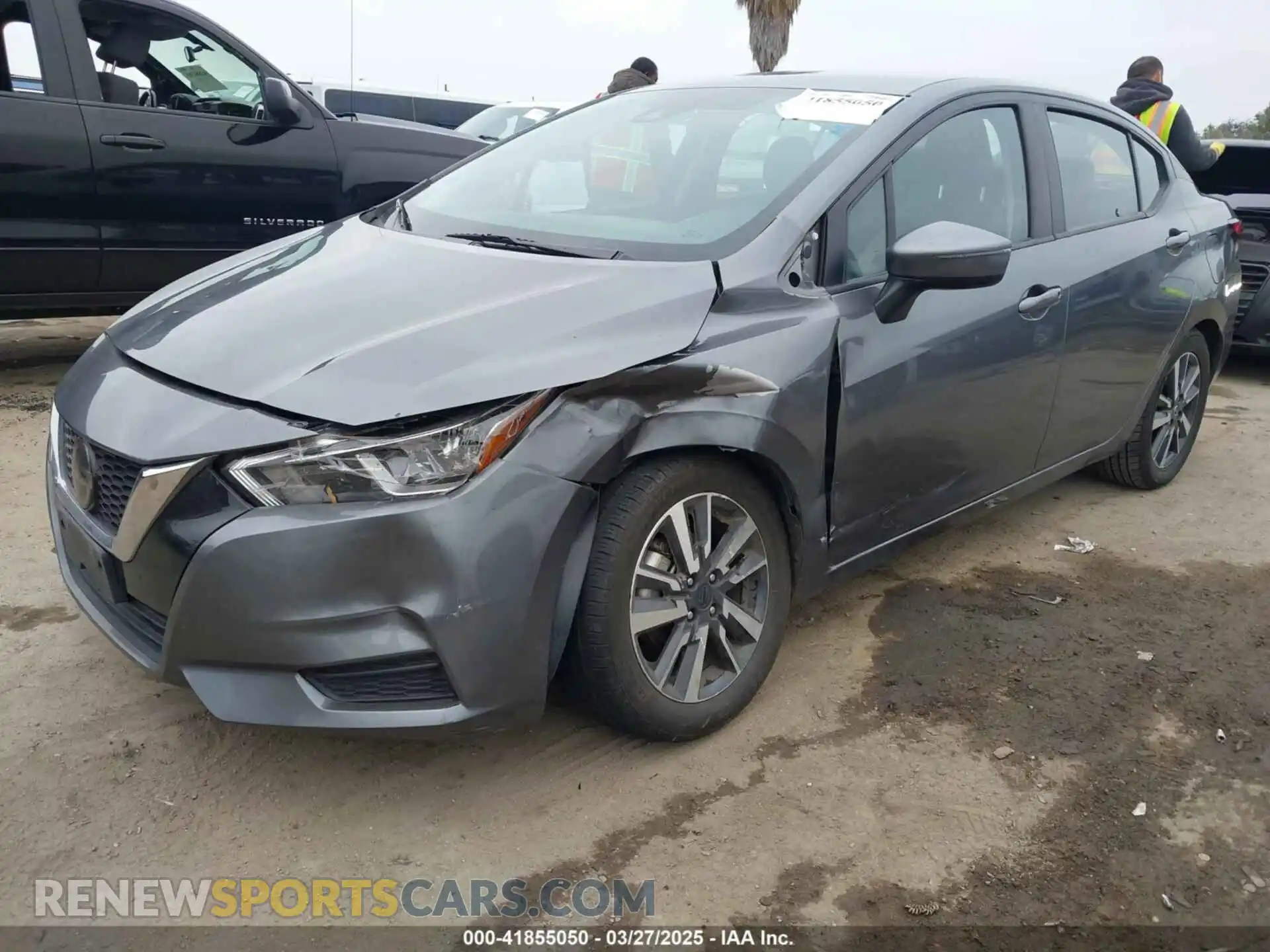 2 Photograph of a damaged car 3N1CN8EV1ML866142 NISSAN VERSA 2021