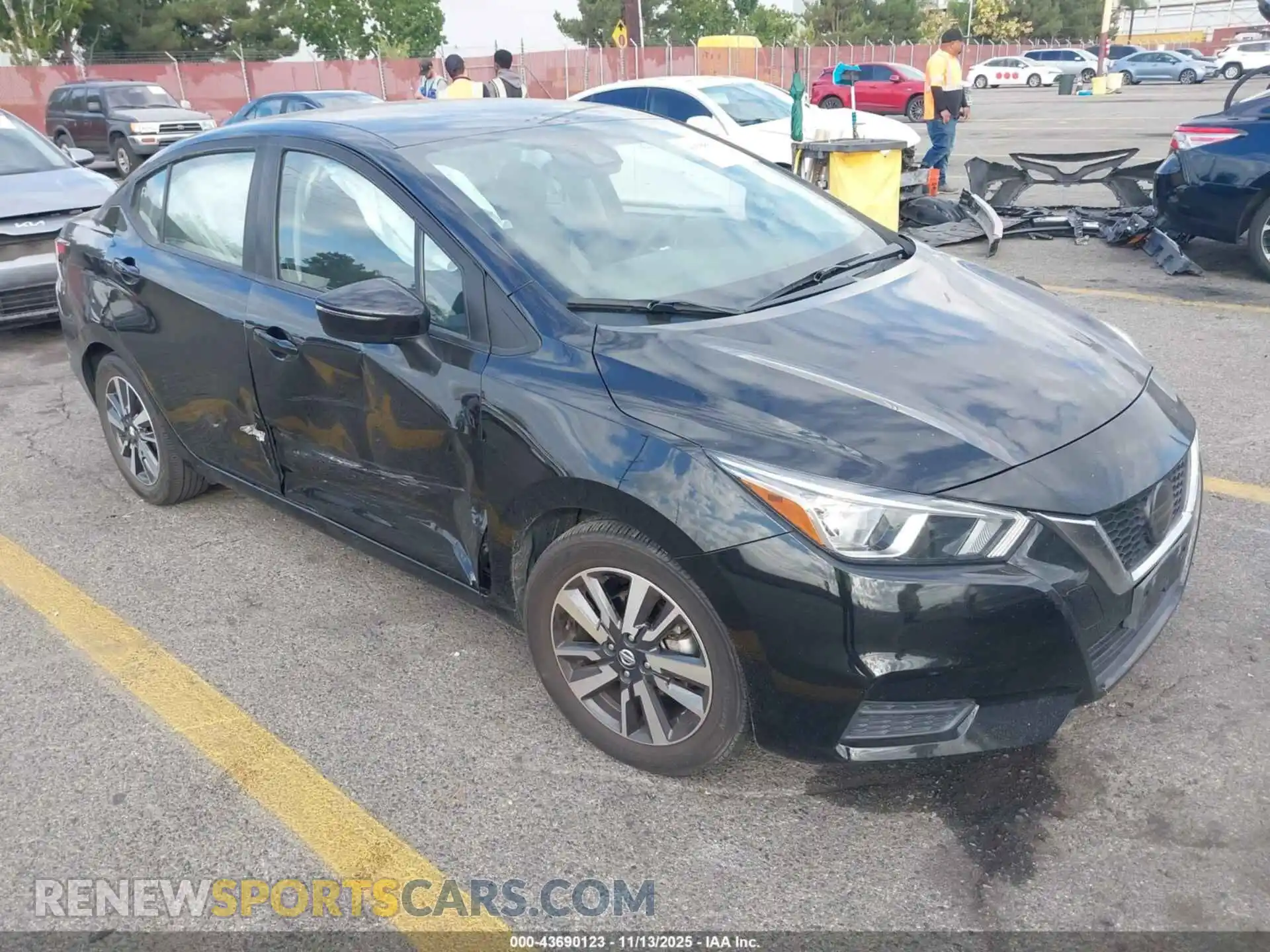 1 Фотография поврежденного автомобиля 3N1CN8EV1ML871177 NISSAN VERSA 2021
