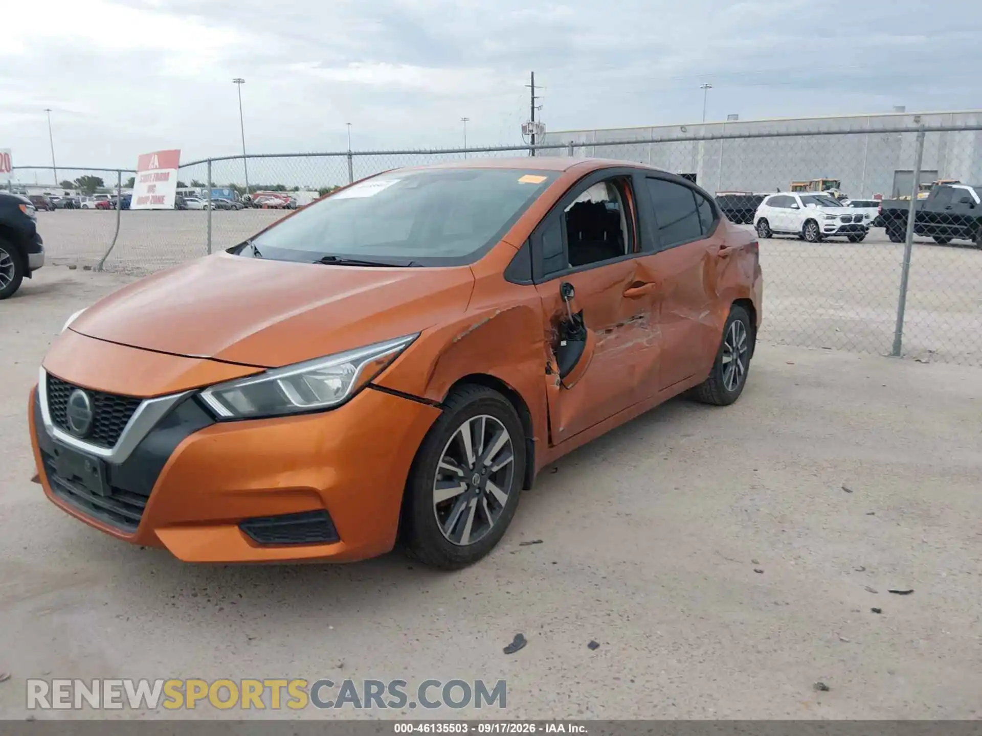 2 fotografías del automóvil dañado 3N1CN8EV1ML881904 NISSAN VERSA 2021