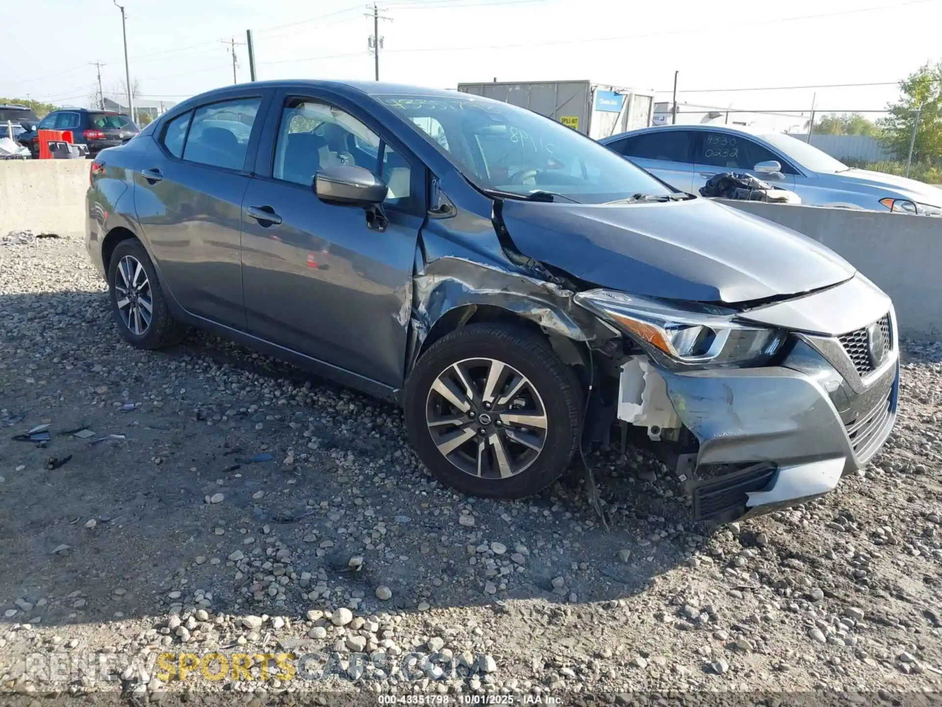 1 Photograph of a damaged car 3N1CN8EV2ML808508 NISSAN VERSA 2021