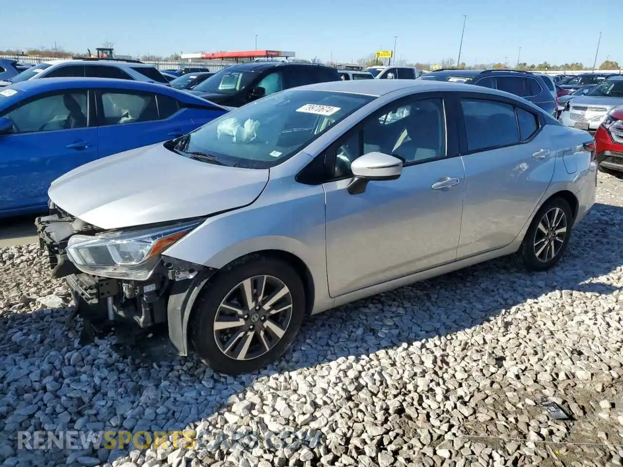 1 Photograph of a damaged car 3N1CN8EV2ML851911 NISSAN VERSA 2021
