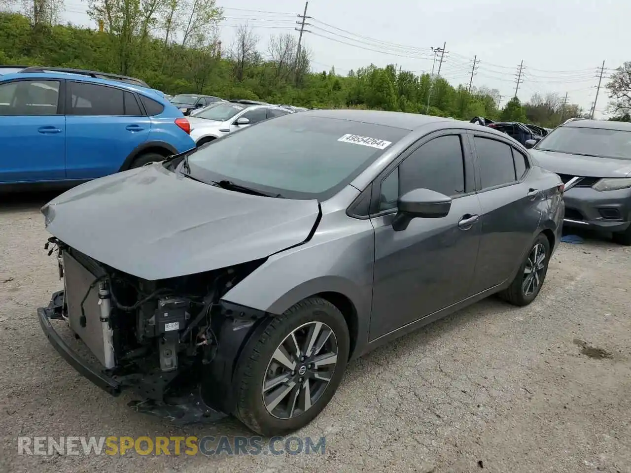 1 Photograph of a damaged car 3N1CN8EV2ML862536 NISSAN VERSA 2021