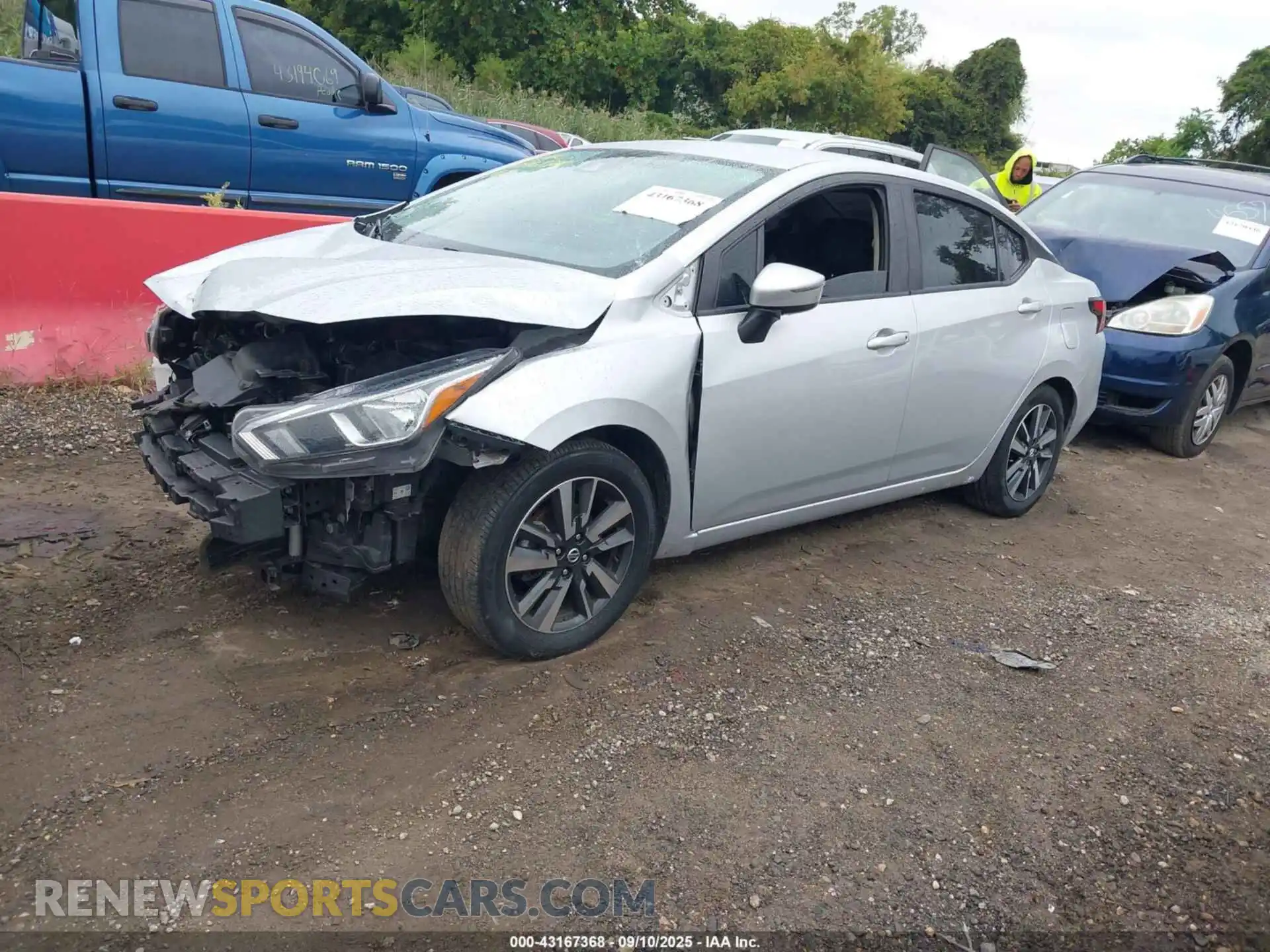 2 Photograph of a damaged car 3N1CN8EV2ML863783 NISSAN VERSA 2021