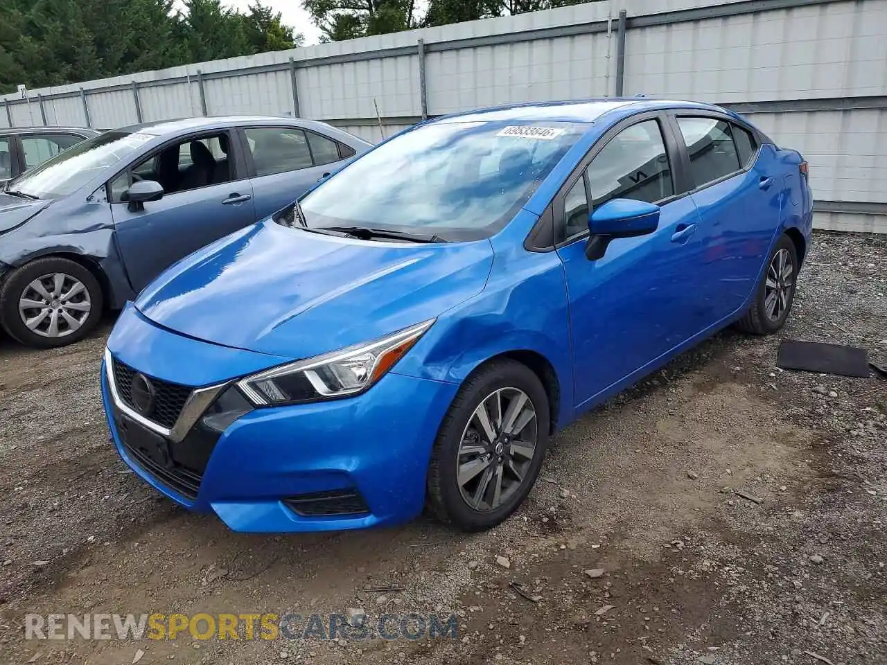 1 Photograph of a damaged car 3N1CN8EV2ML871110 NISSAN VERSA 2021