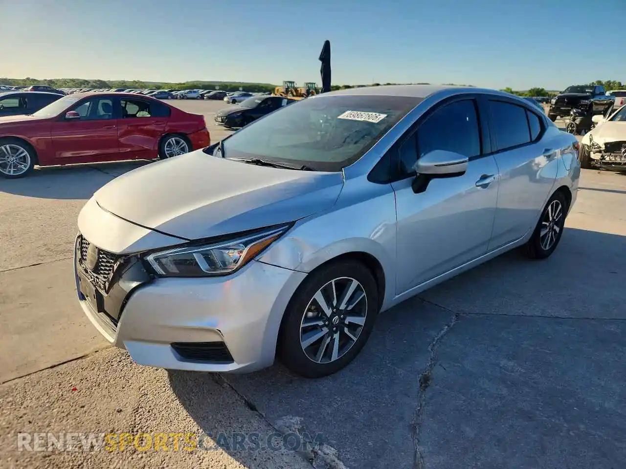 1 Photograph of a damaged car 3N1CN8EV2ML875853 NISSAN VERSA 2021
