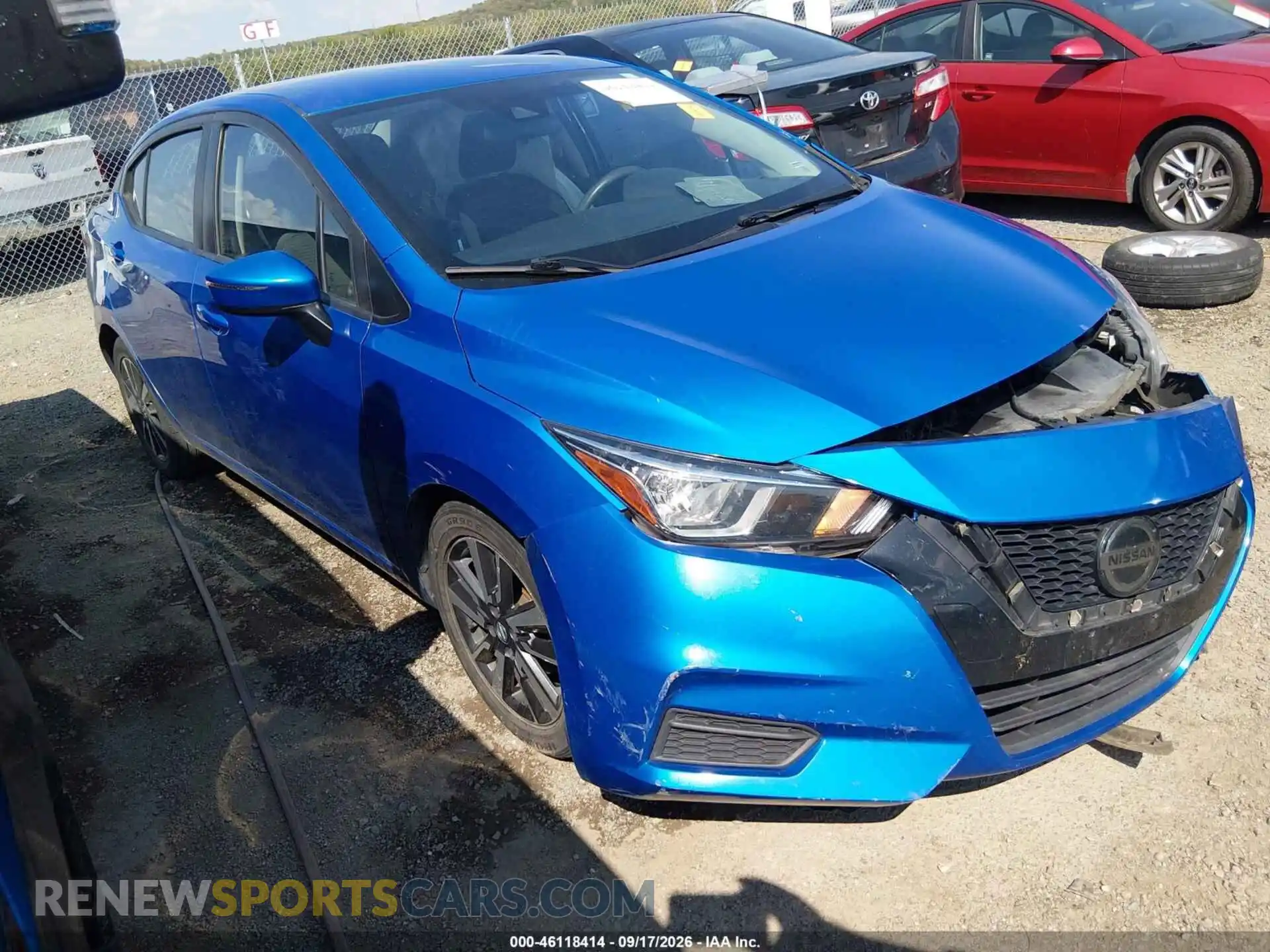 1 Photograph of a damaged car 3N1CN8EV2ML879188 NISSAN VERSA 2021