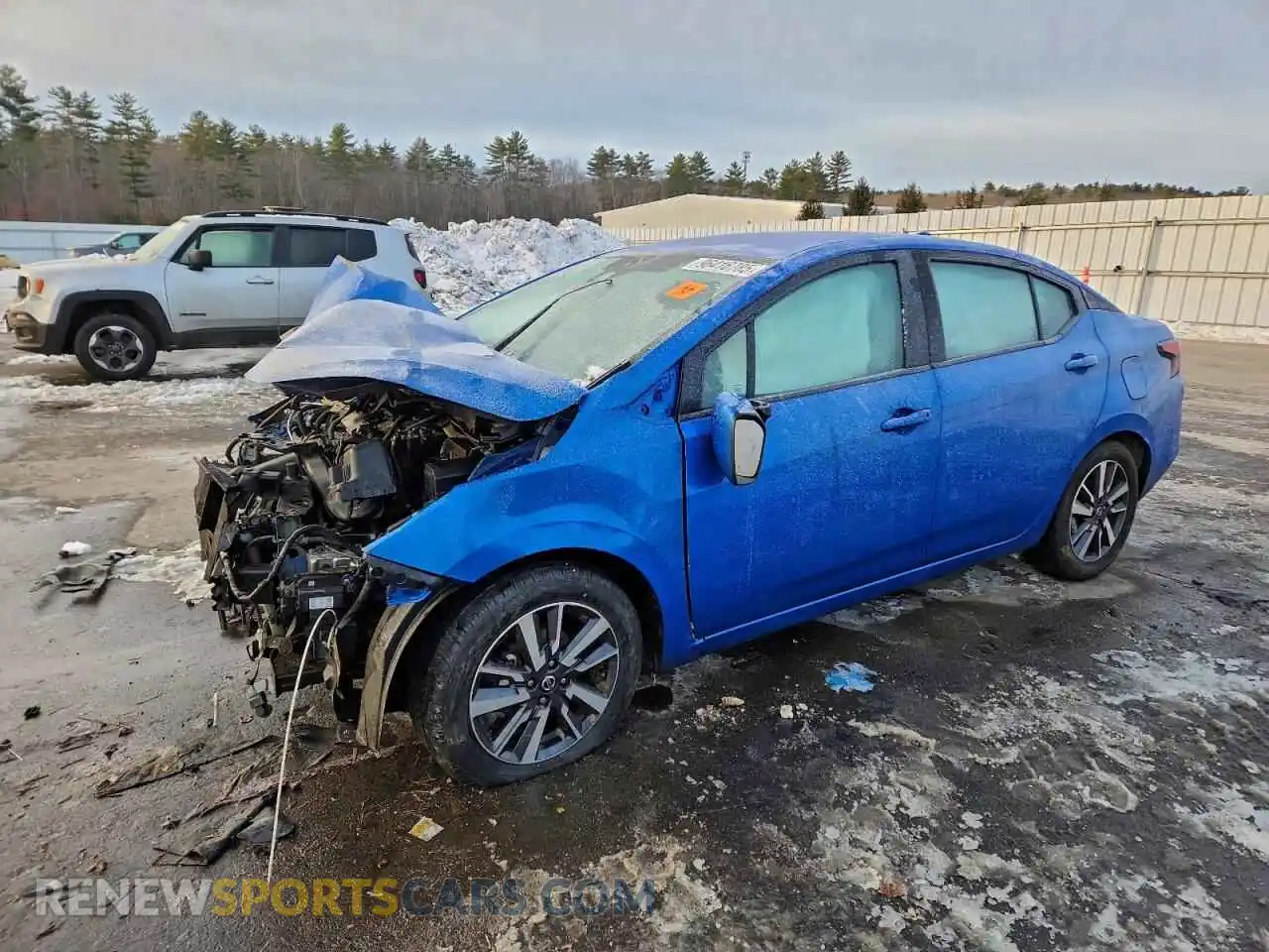 1 Photograph of a damaged car 3N1CN8EV2ML892281 NISSAN VERSA 2021
