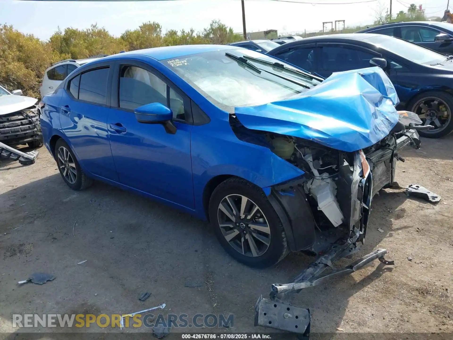 1 Photograph of a damaged car 3N1CN8EV2ML893463 NISSAN VERSA 2021