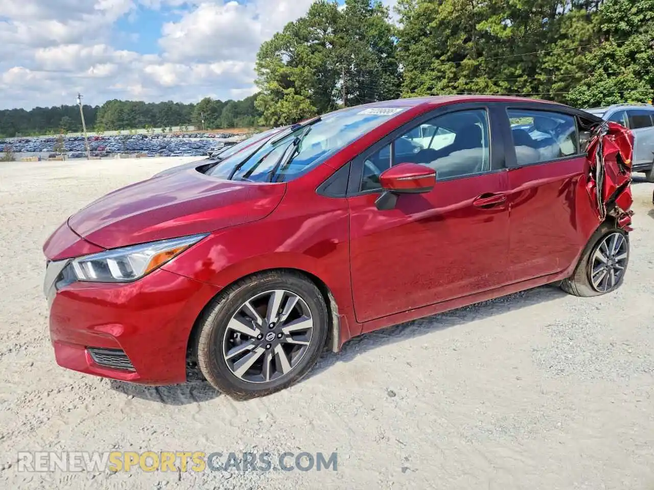 1 Photograph of a damaged car 3N1CN8EV2ML895570 NISSAN VERSA 2021