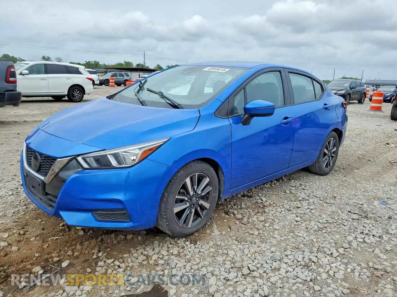 1 Photograph of a damaged car 3N1CN8EV2ML923948 NISSAN VERSA 2021