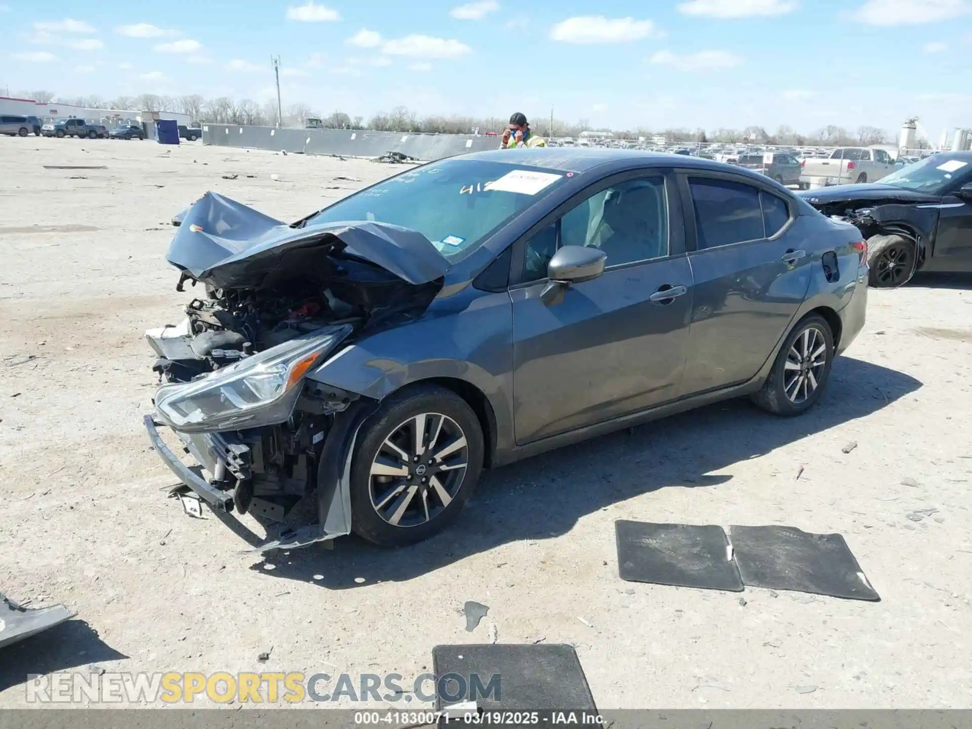 2 Photograph of a damaged car 3N1CN8EV3ML826189 NISSAN VERSA 2021