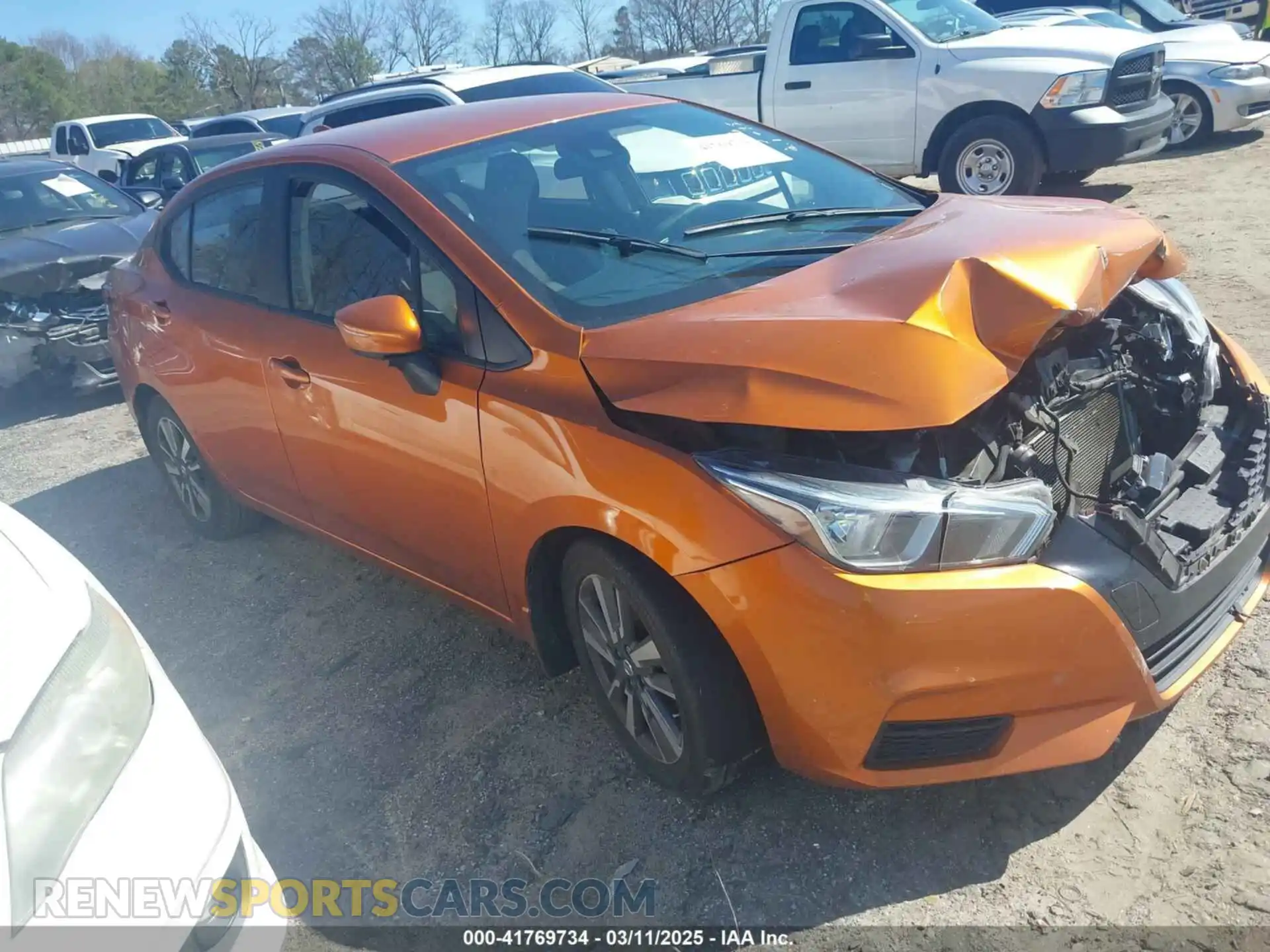 1 fotografías del automóvil dañado 3N1CN8EV3ML837516 NISSAN VERSA 2021