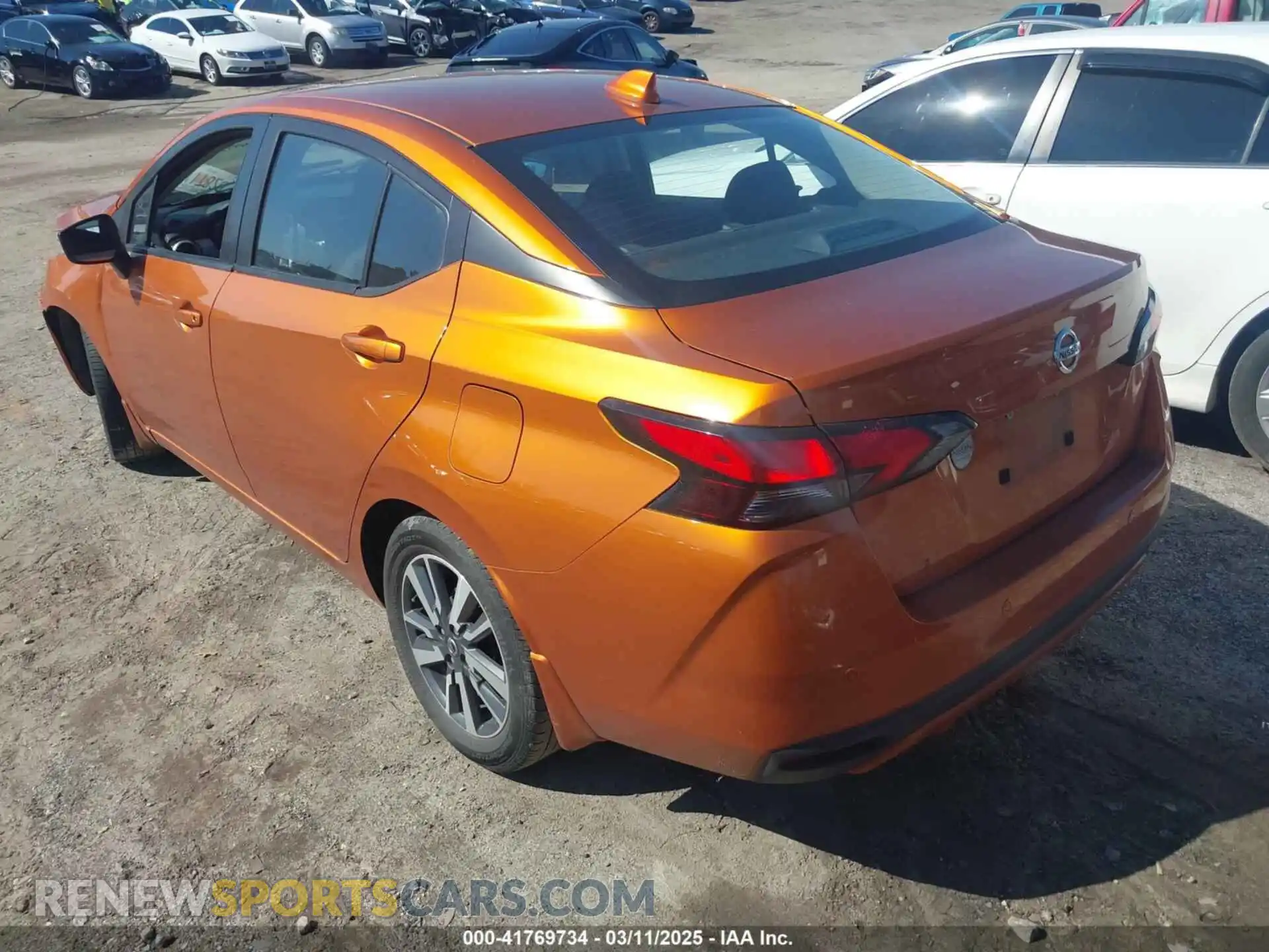 3 fotografías del automóvil dañado 3N1CN8EV3ML837516 NISSAN VERSA 2021