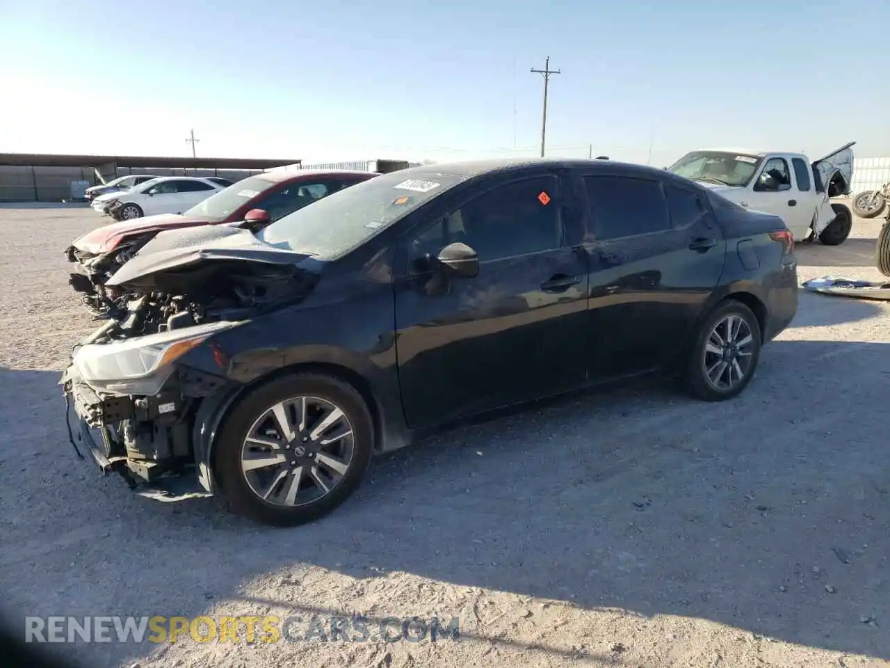1 Photograph of a damaged car 3N1CN8EV3ML841923 NISSAN VERSA 2021