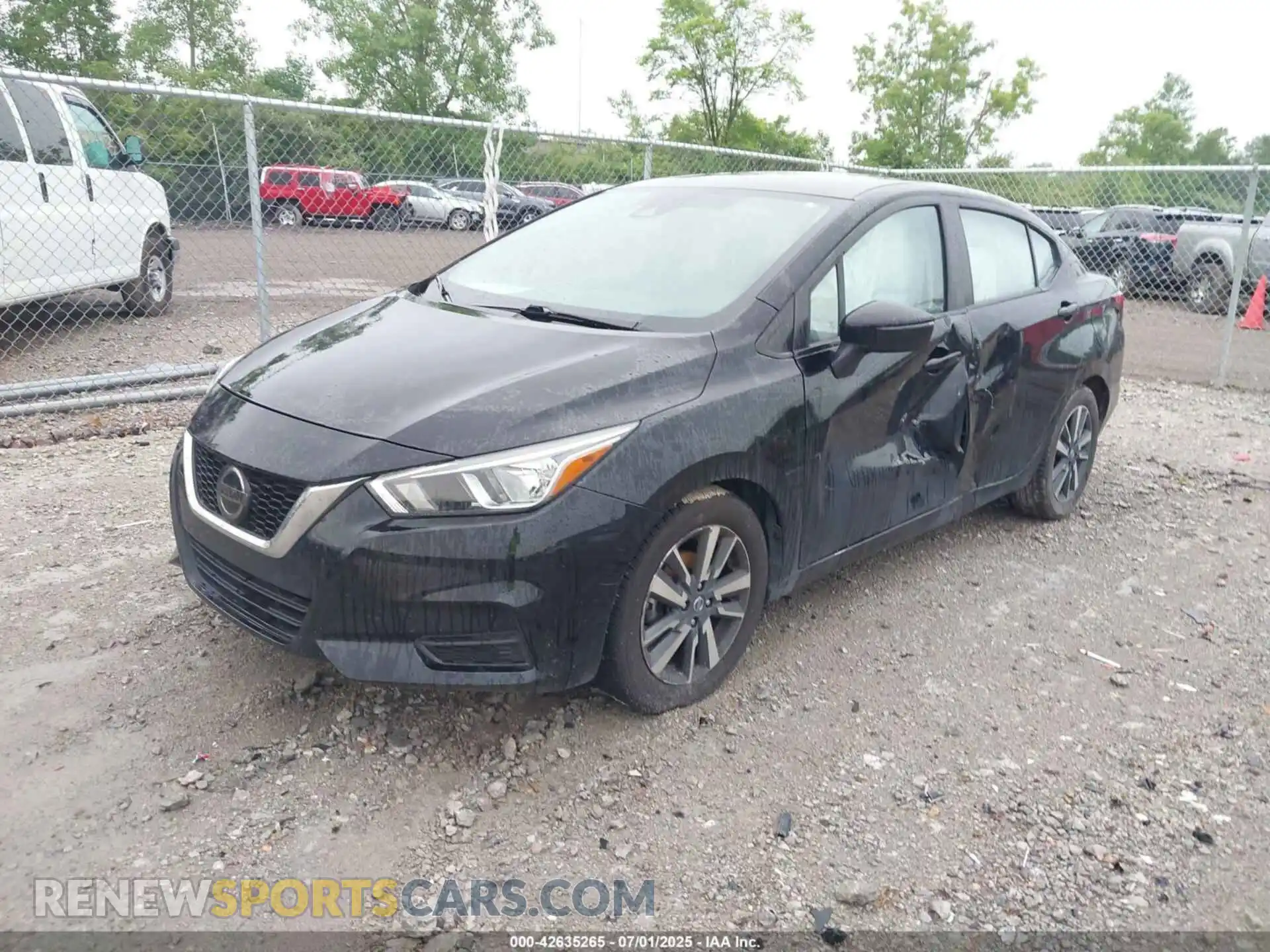 2 fotografías del automóvil dañado 3N1CN8EV3ML875053 NISSAN VERSA 2021