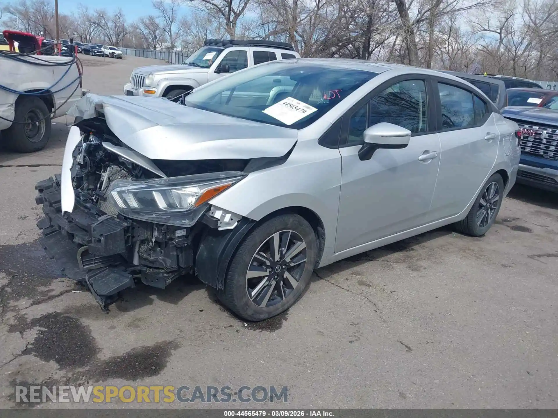 2 Photograph of a damaged car 3N1CN8EV3ML879605 NISSAN VERSA 2021