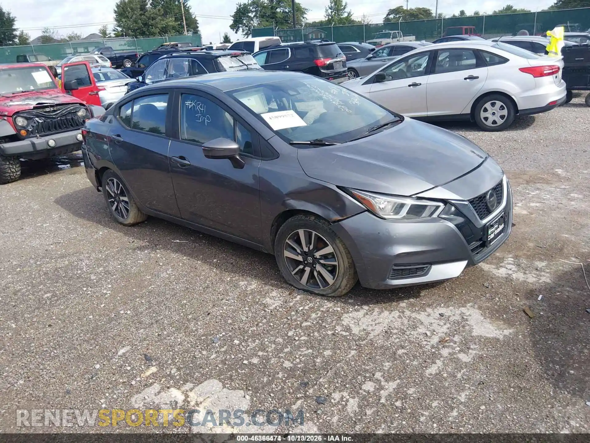 1 Photograph of a damaged car 3N1CN8EV3ML883654 NISSAN VERSA 2021